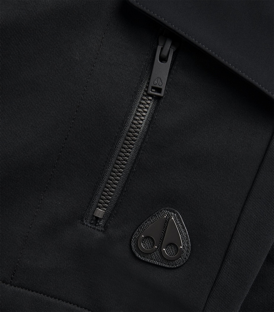 Moose Knuckles Mens Dalon Cargo Sweatshorts Black Image 6