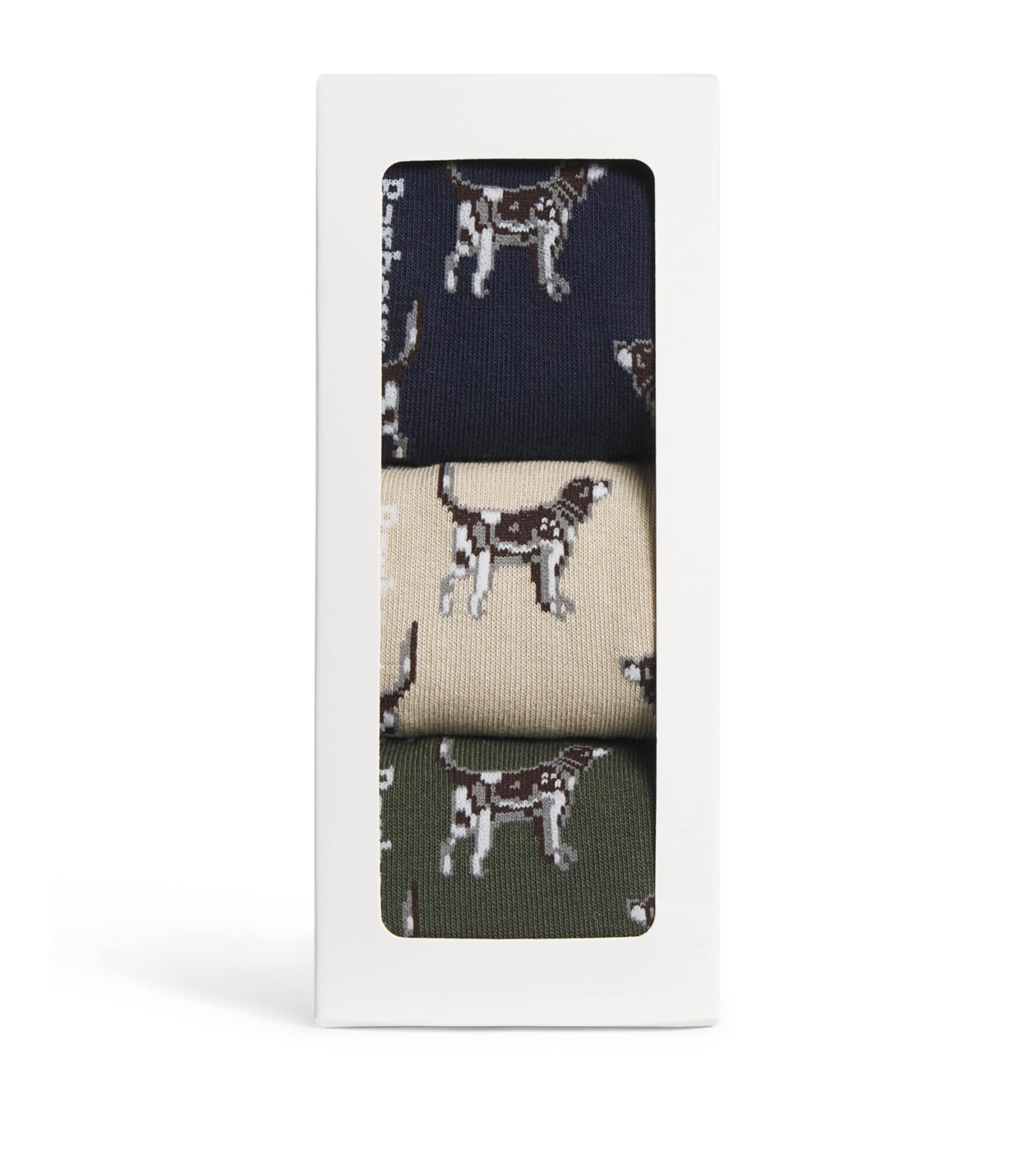 Barbour Pointer Dog Socks In Green
