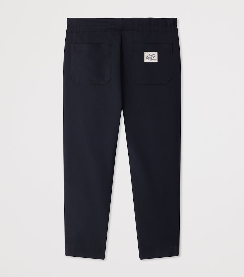 Bonpoint Wool-Blend Straight-Leg Trousers (4-8 Years) Marine Image 2
