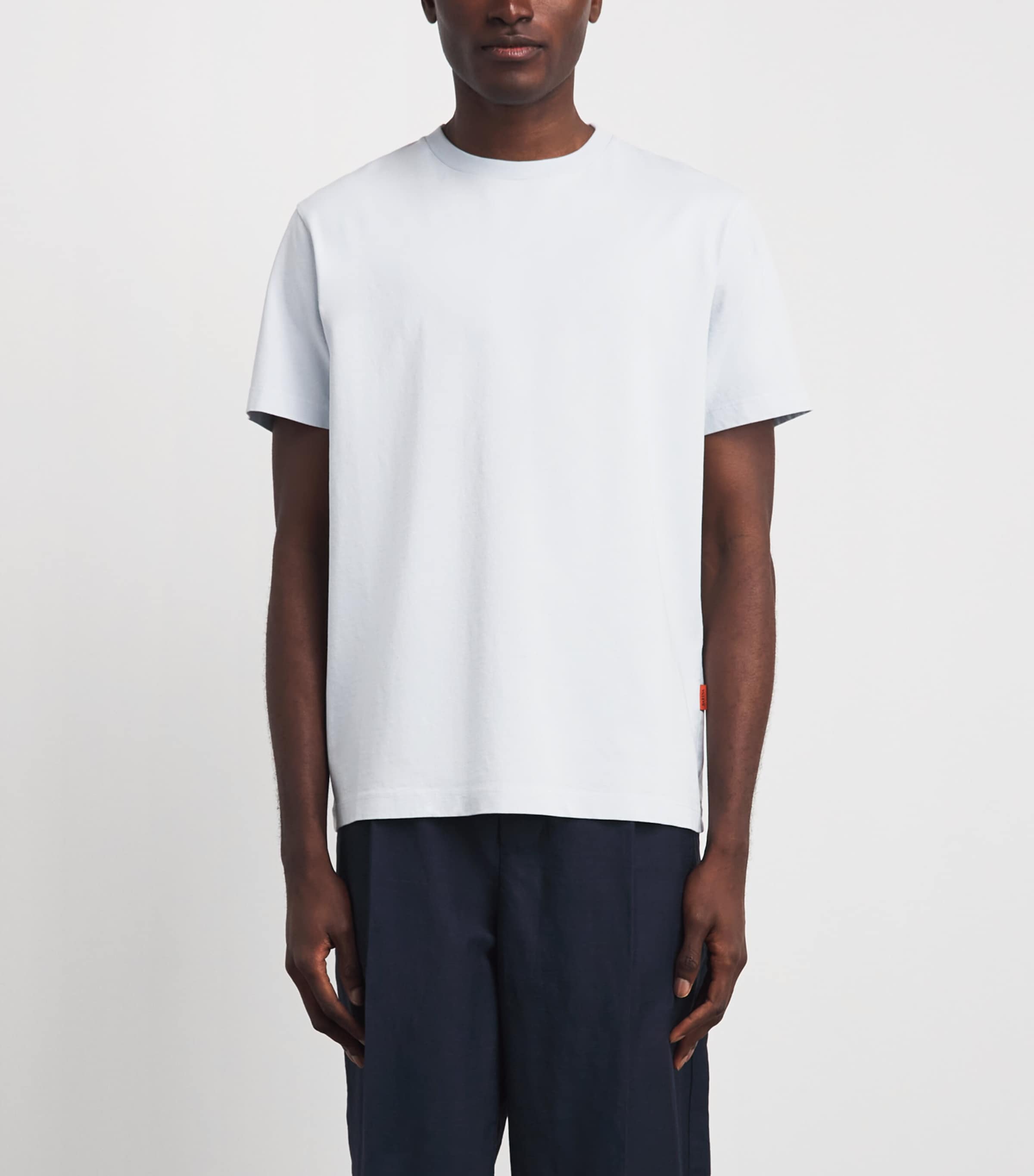 Barena Mens Cotton T-Shirt Cielo Image 4