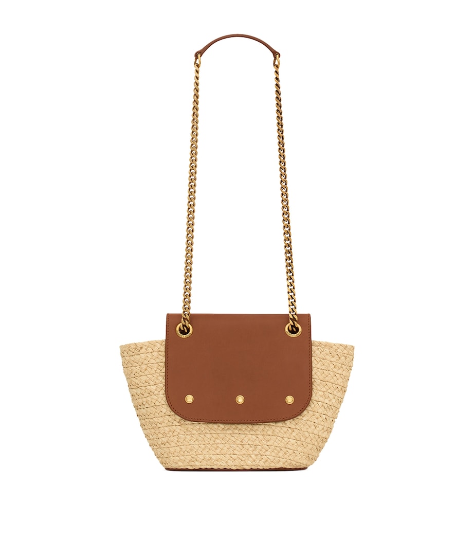 Saint Laurent Mini Raffia Panier Shoulder Bag Image 2