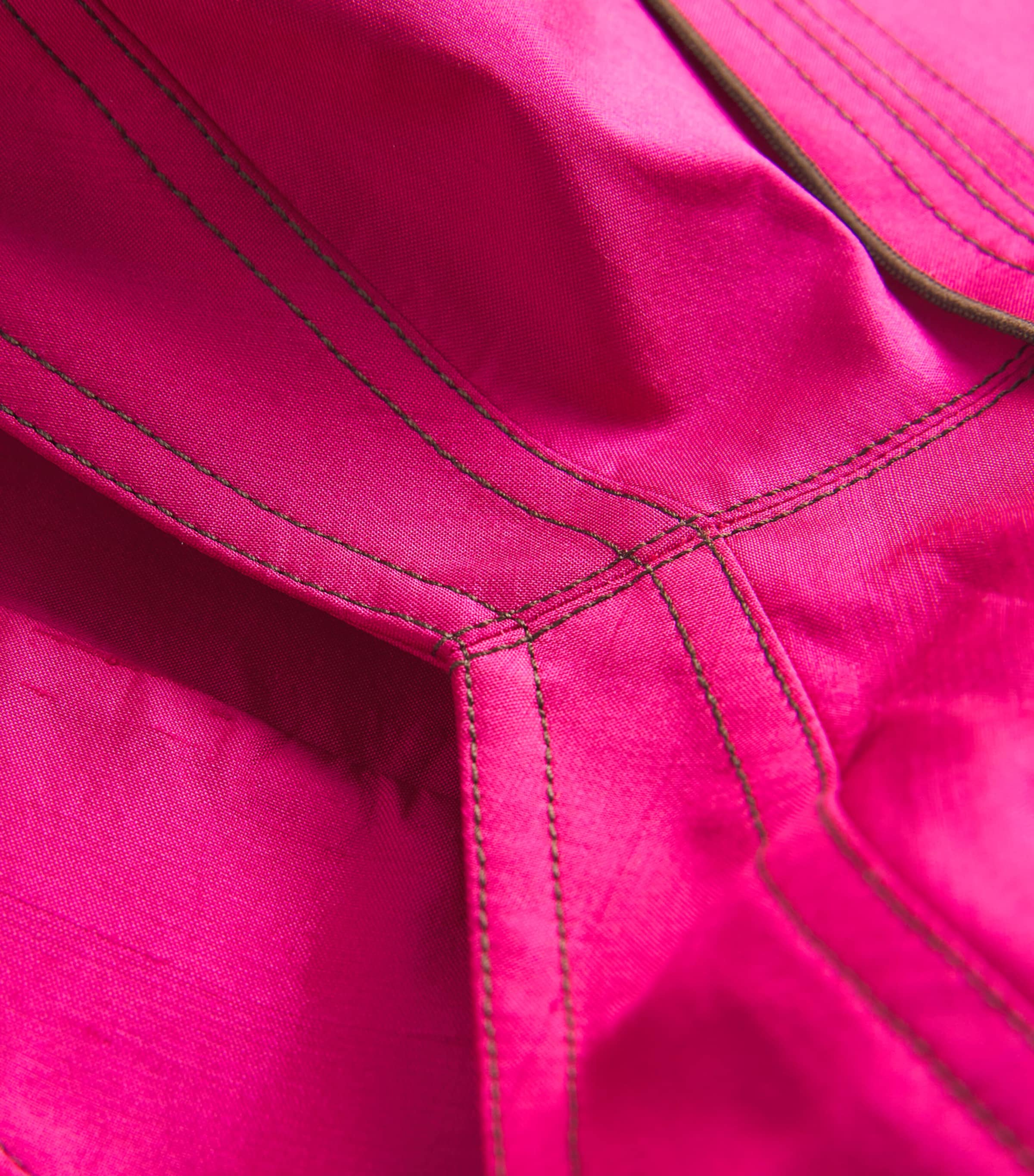 Silk Dupioni Bra Top 654 BOLD PINK Image 5