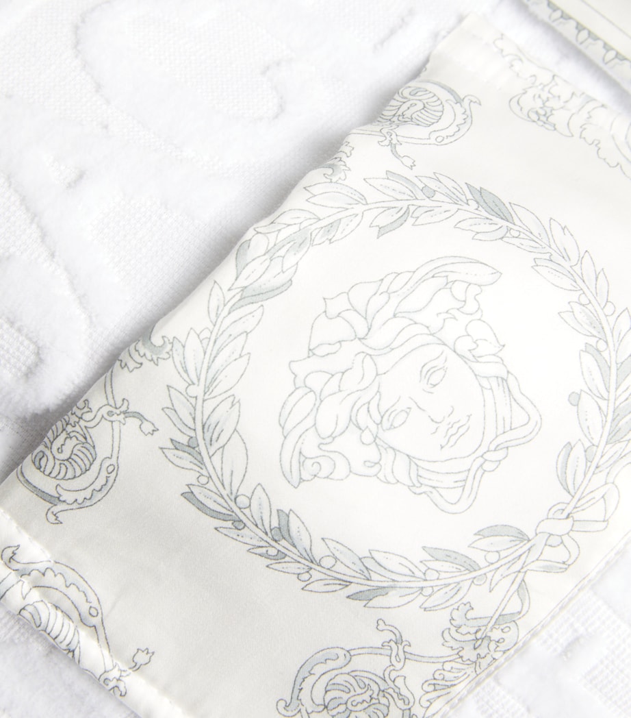 Versace Baroque Bath Robe Wht/wht Image 4