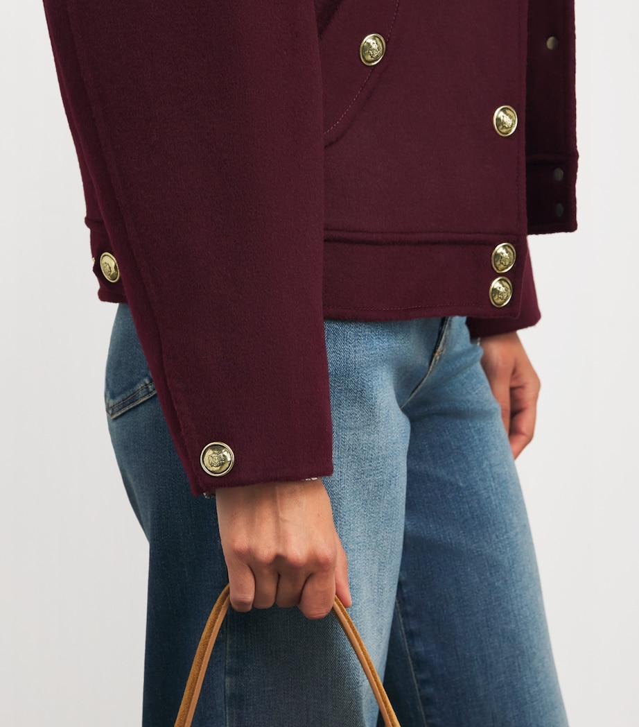 Wool Hooded Coat BORDEAUX Image 6