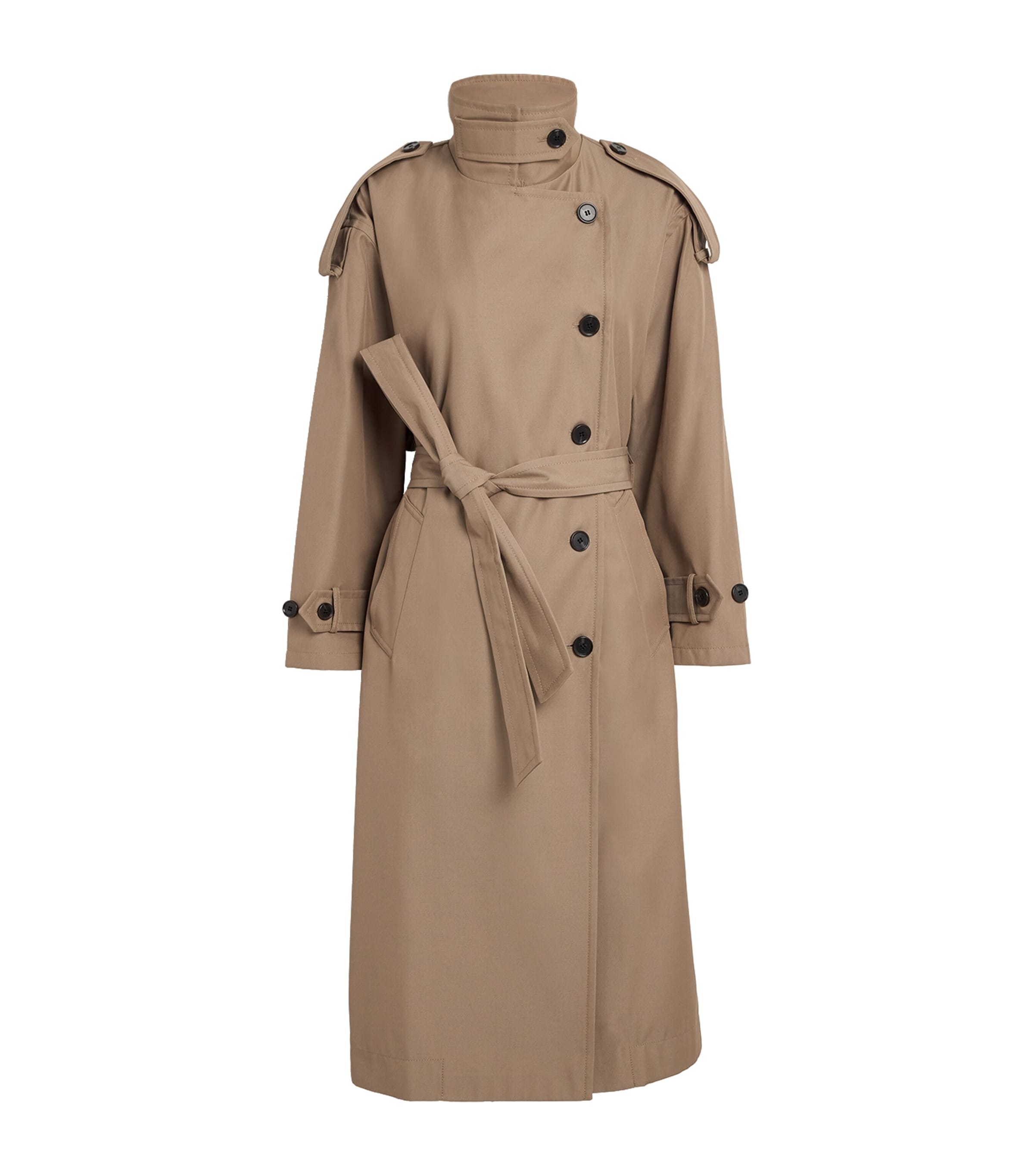 Citizen Of Humanity Citizens Of Humanity Favi Belted Twill Trench Coat In Brown