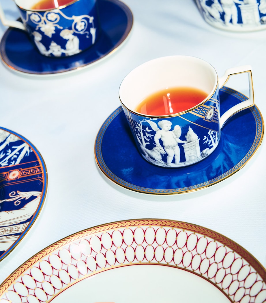 Set of 2 Renaissance Teacups and Saucers MULTI Image 2