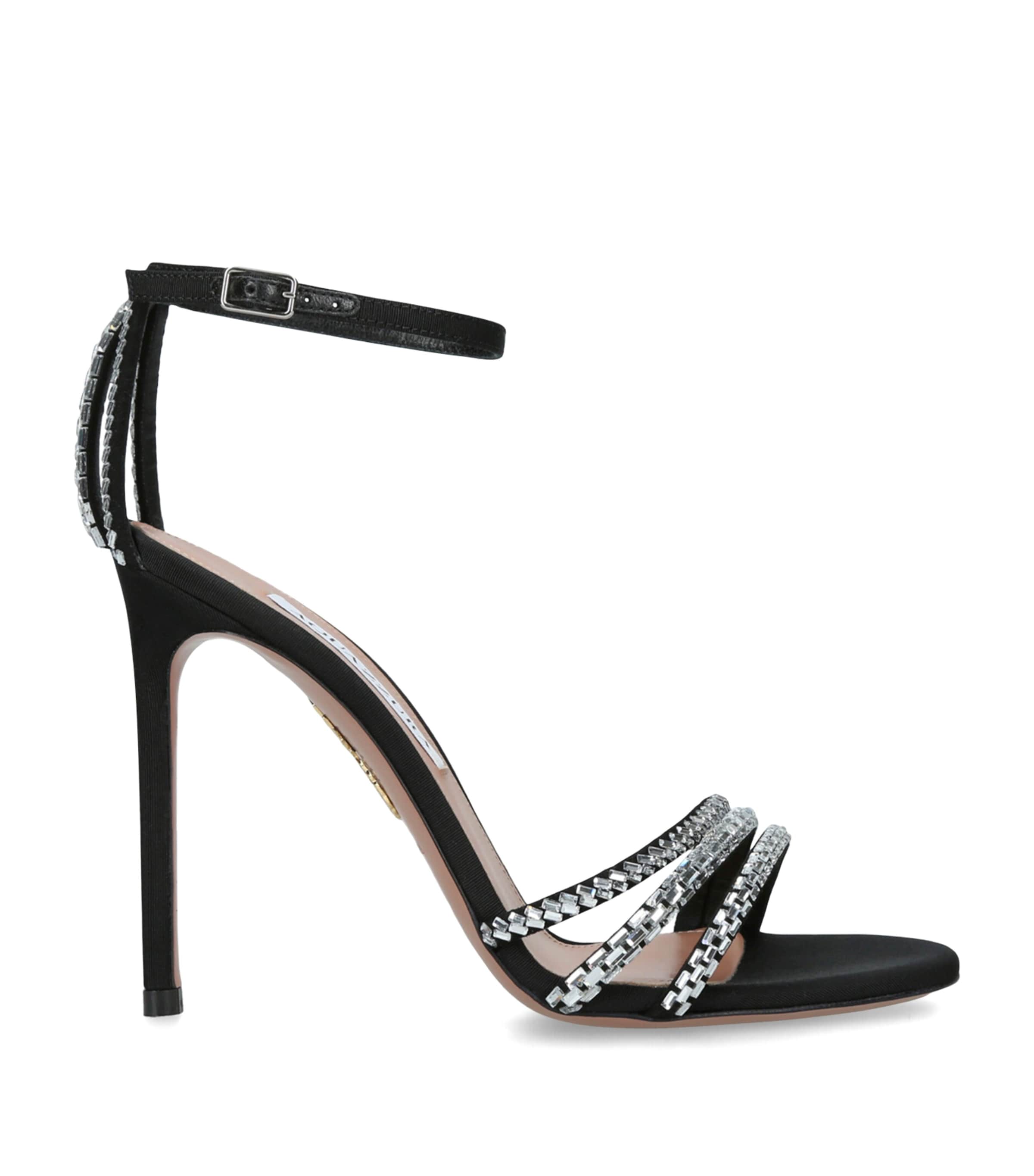 Aquazzura Suede Embellished Milagros Sandals 105 | Harrods US