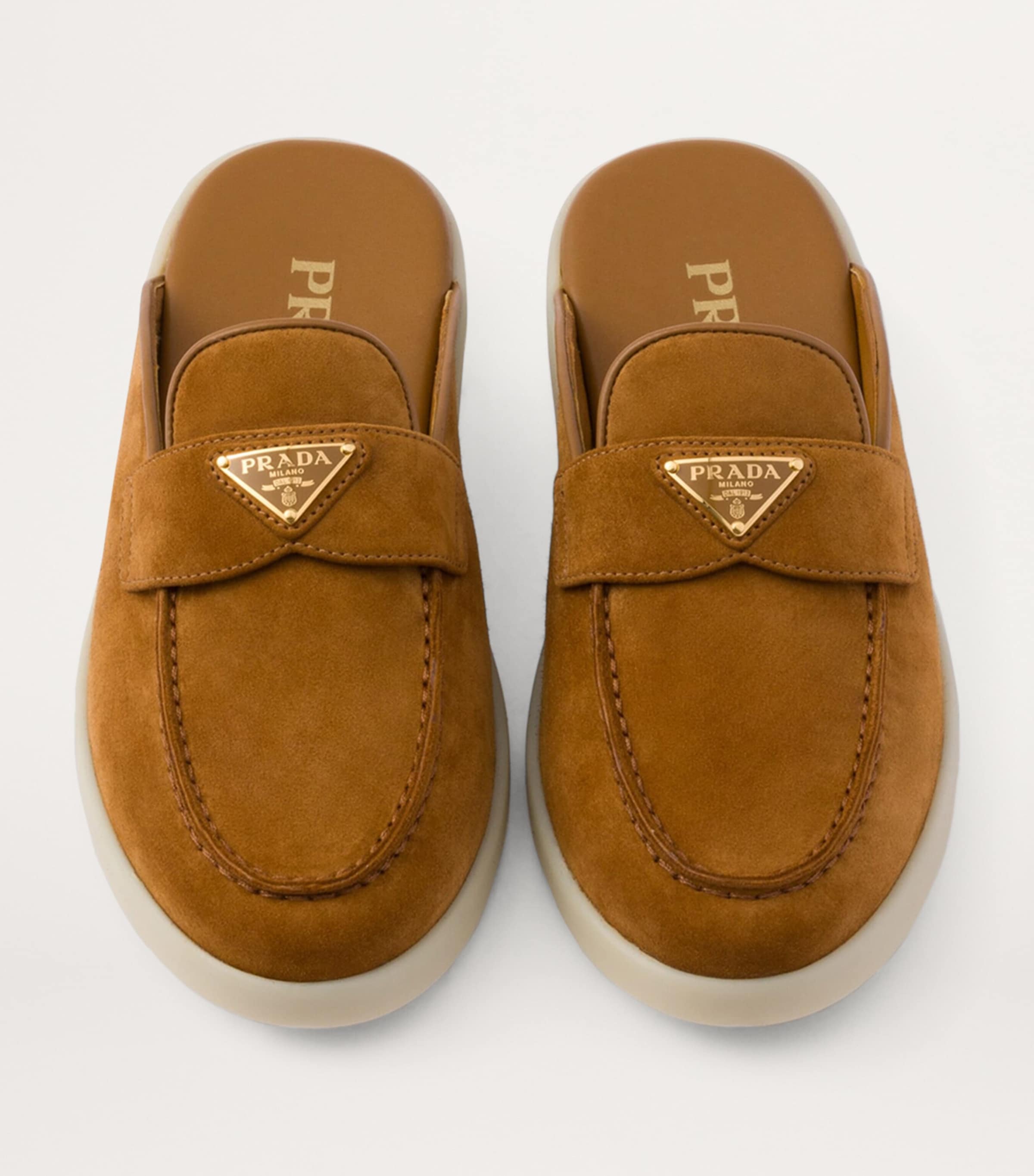 Suede Triangle Mules F0046 Image 4