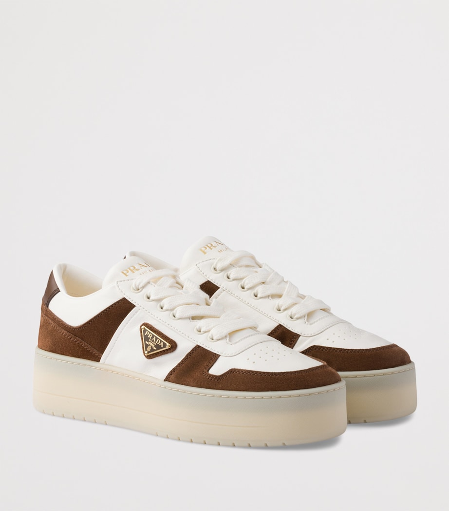 Leather-Suede Downtown Bold Sneakers 50 F0324 Image 2