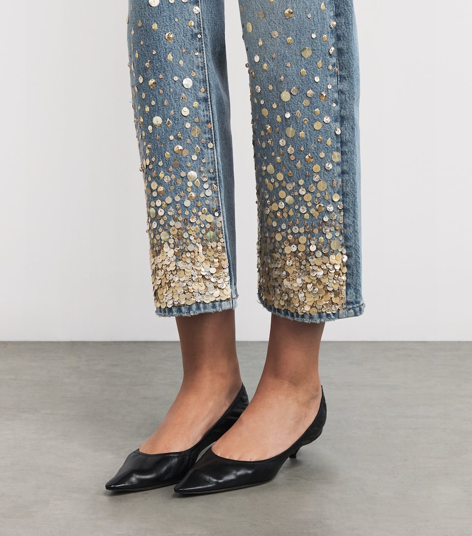 The Champagne Jeans GOLD EMBELLISHED Image 6