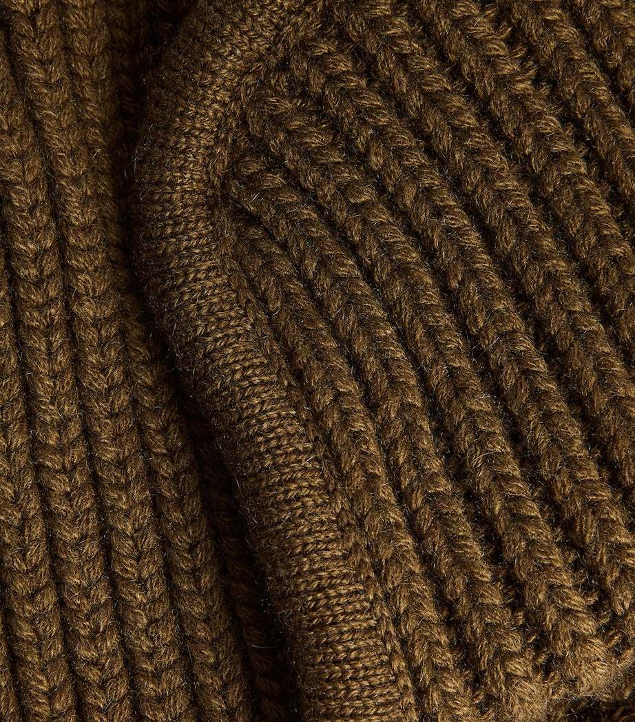 Johnstons Of Elgin Cashmere Ribbed Deerstalker Hat Algie Image 2