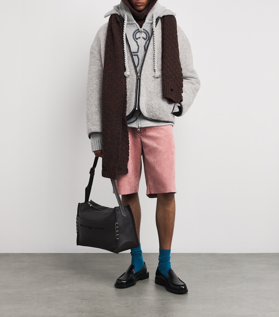 Wool-Blend Contrast Trim Jacket LIGHT GREY MELANGE Image 2