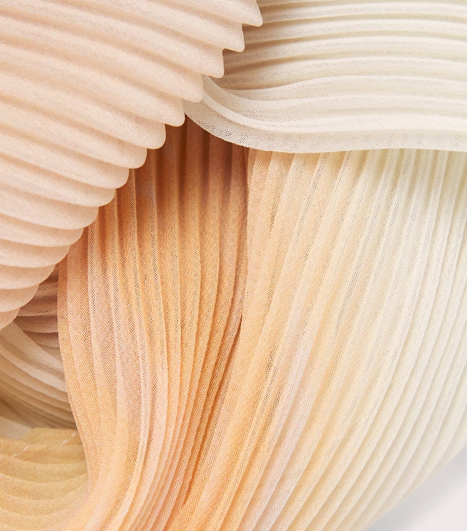Pleats Please Issey Miyake Sea Bubble Scarf Greige Image 4