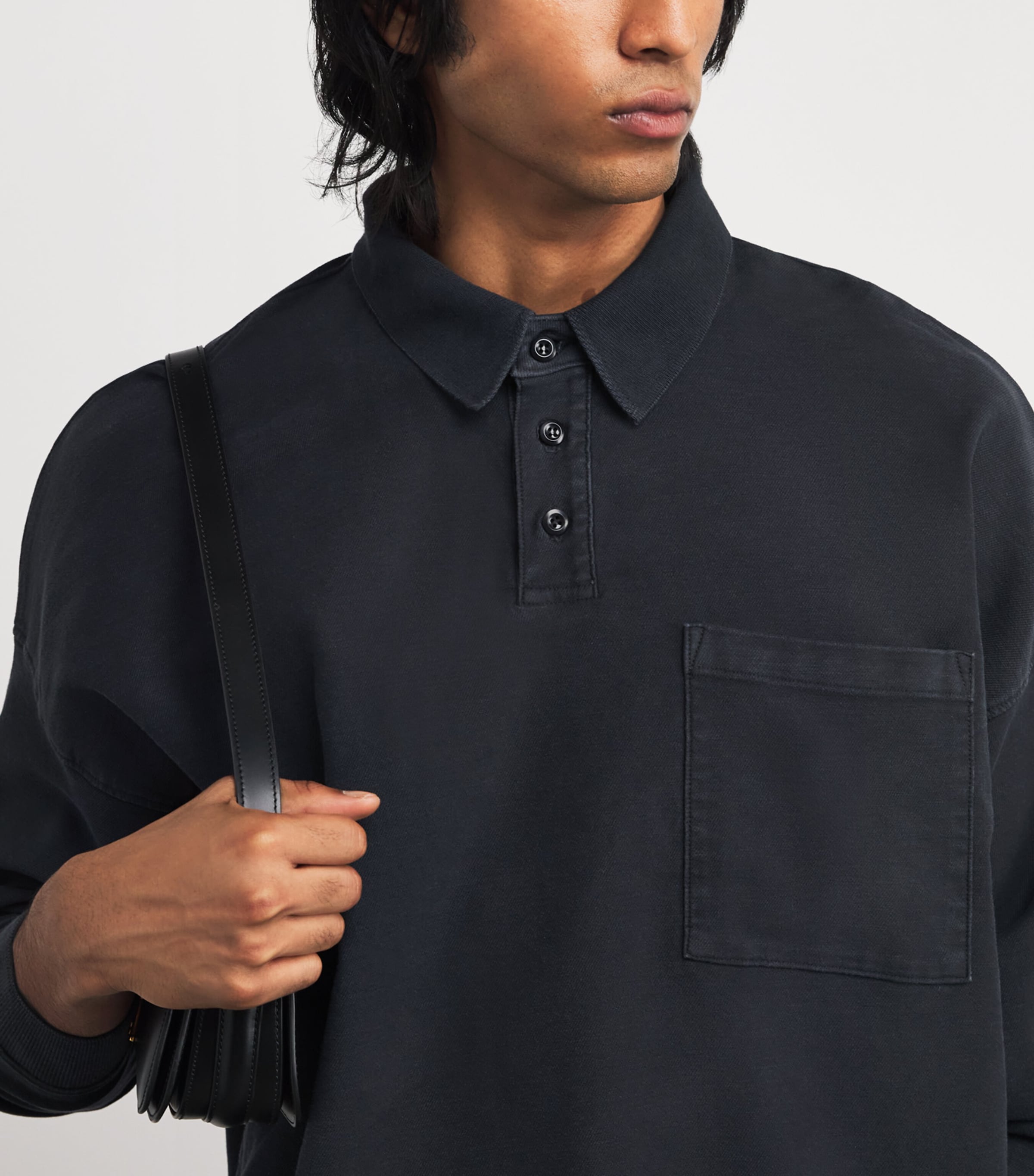 Cotton-Blend Rugby Polo Shirt M9032-1526-CHACE Image 6