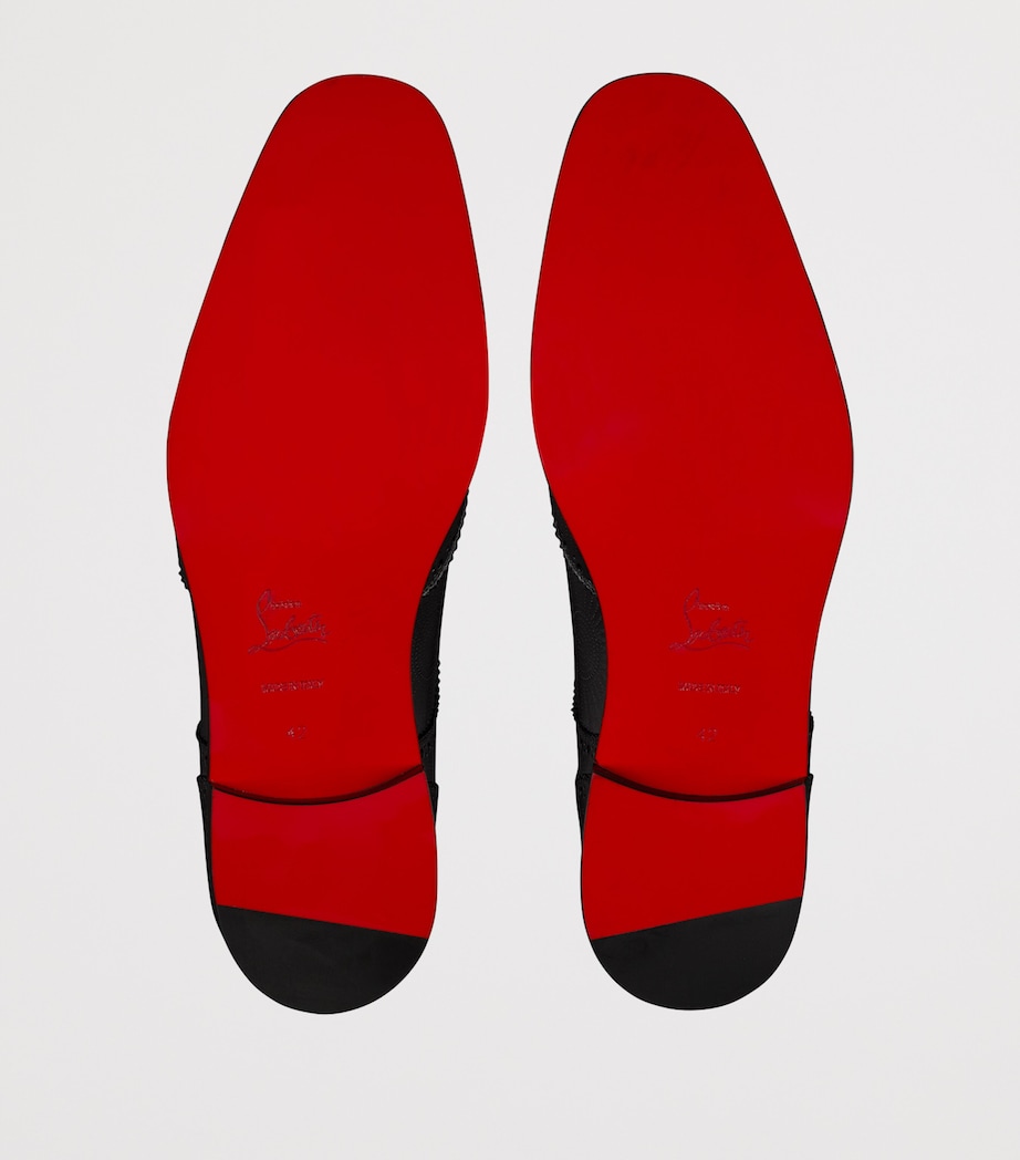 Grave Calf Leather Derby Shoes BK01 Image 4