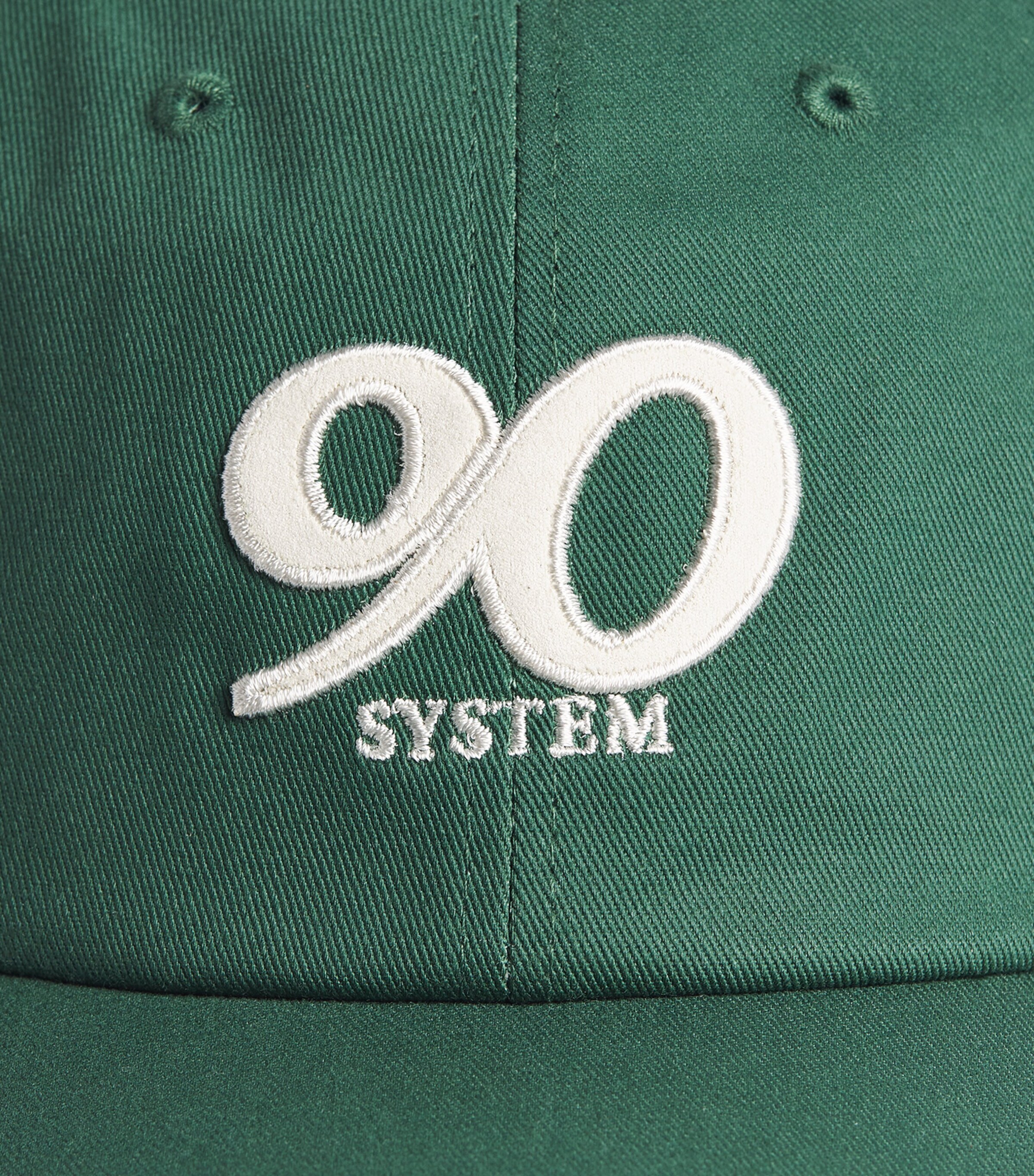System Cotton Embroidered Logo Cap Green Image 5