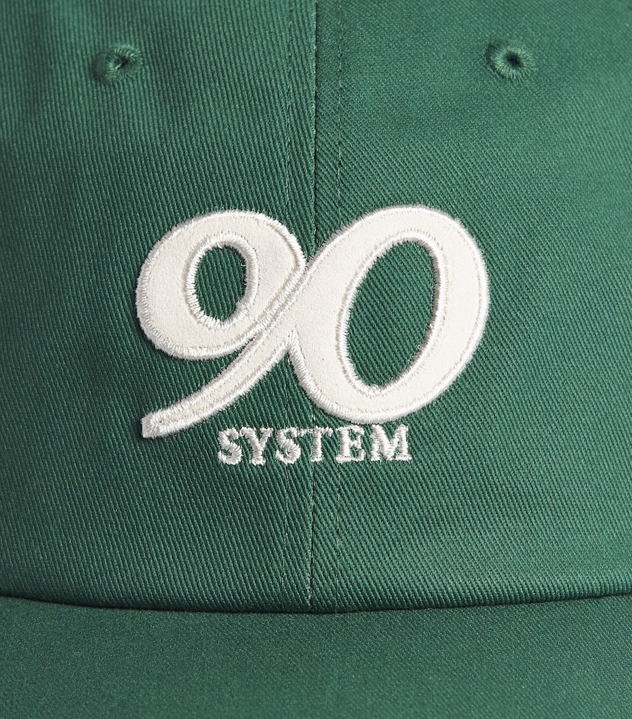 System Cotton Embroidered Logo Cap Green Image 5