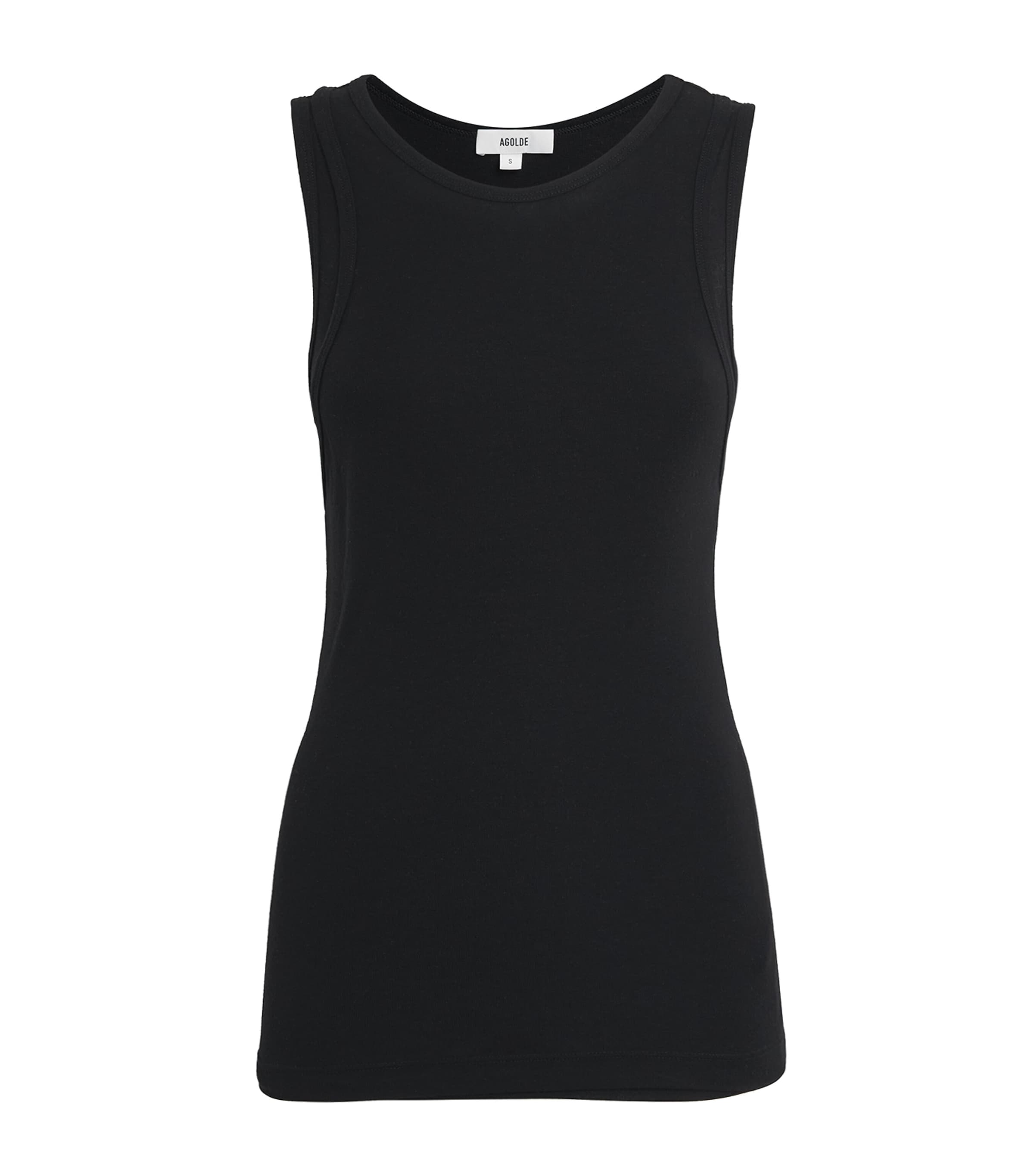 AGOLDE Womens Finch Tank Top Black Image 1