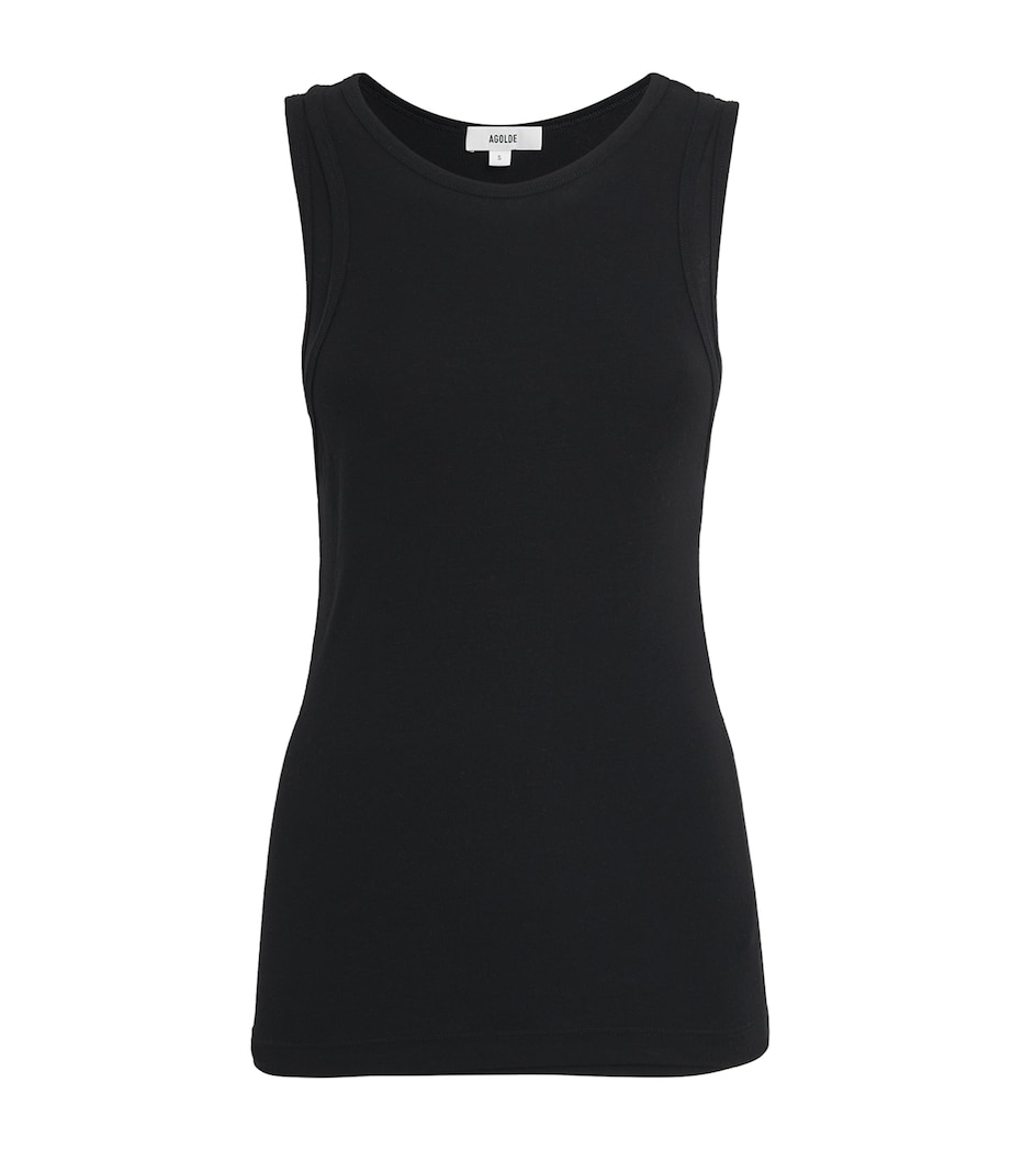 AGOLDE Womens Finch Tank Top Black Image 1