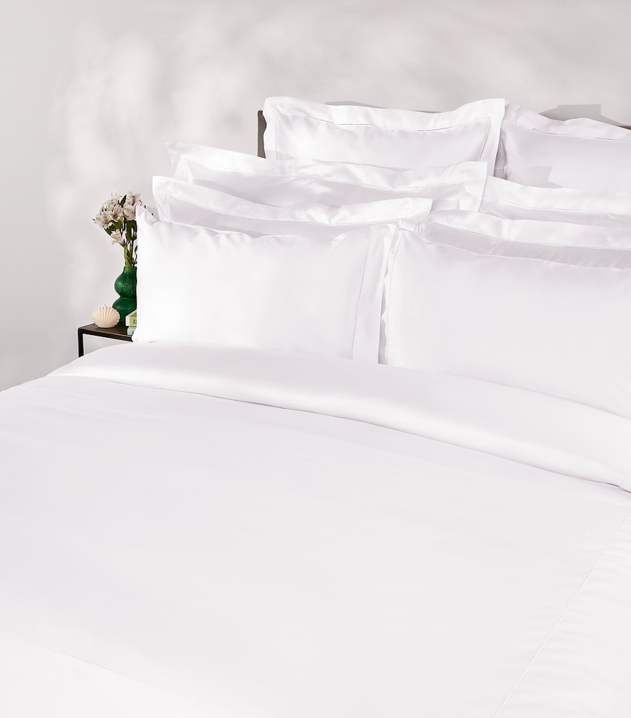 Barley Super King Flat Sheet (305cm x 320cm) WHITE Image 6