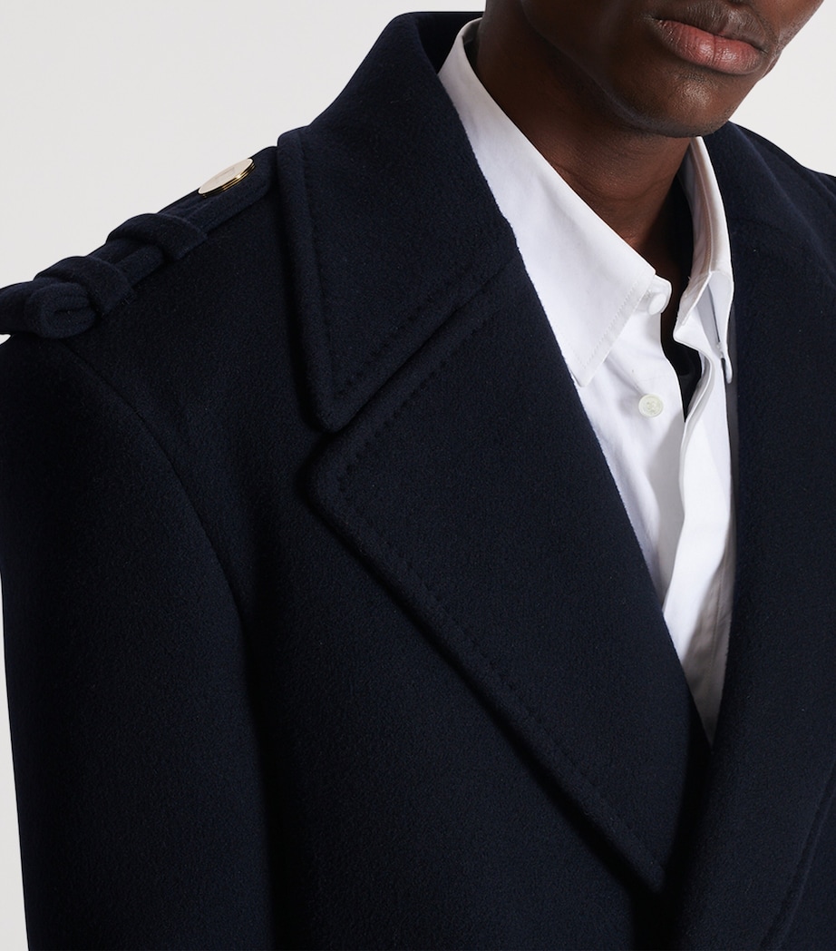 Virgin Wool-Cashmere Reefer Jacket 6UC MARINE Image 6