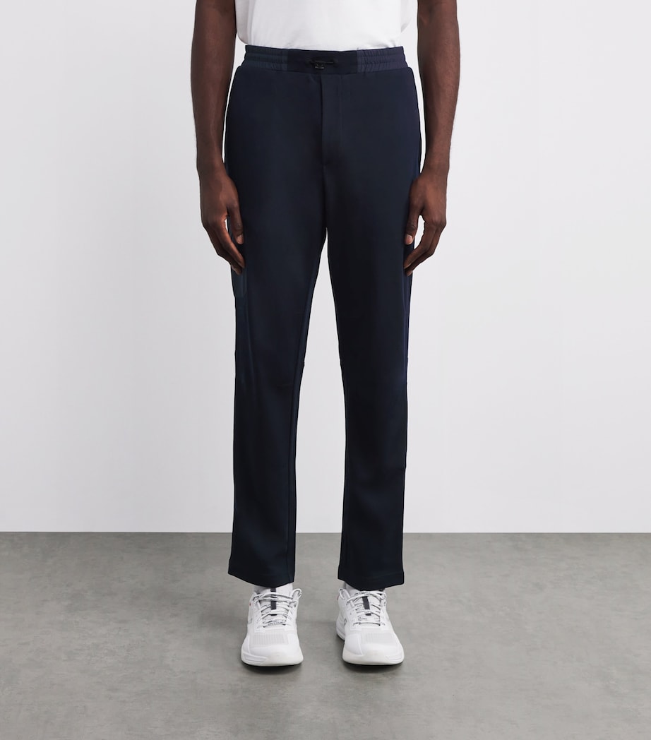 Wool-Blend Drawstring Trousers B13 NAVY BLUE Image 3