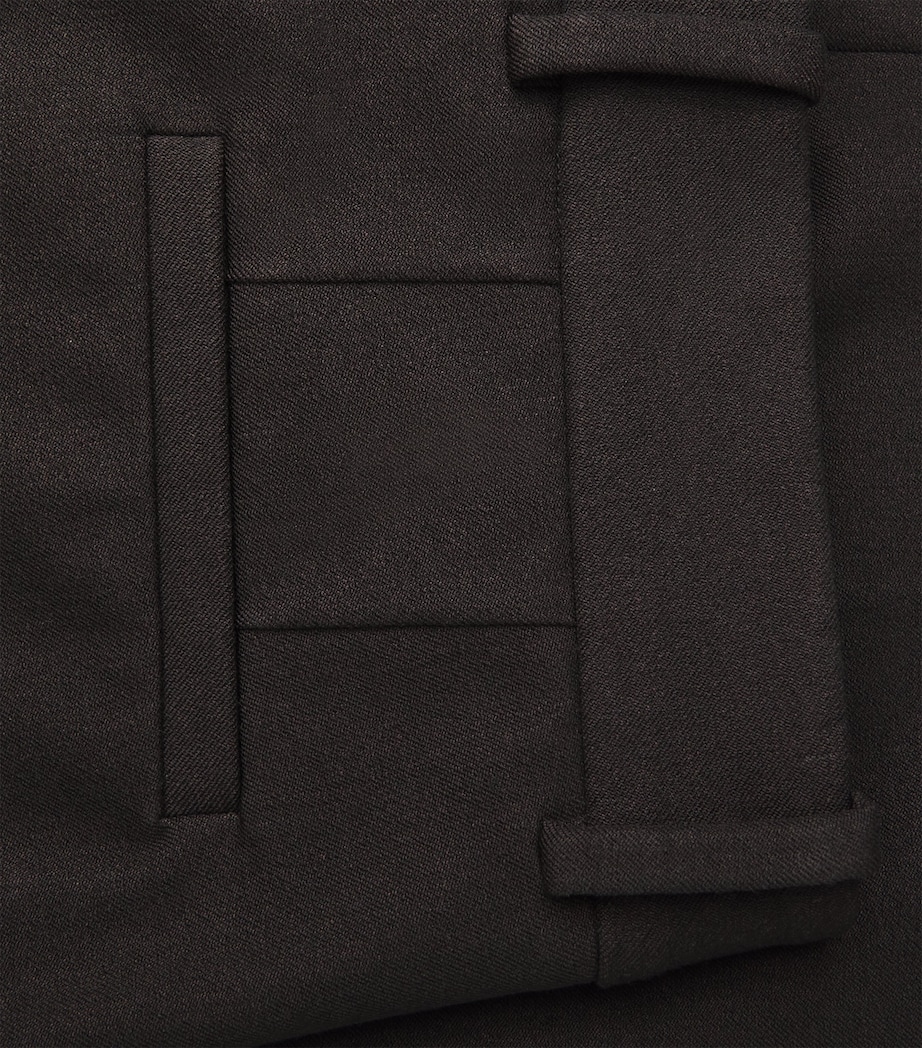 Joseph Womens Gabardine Coleman Slim Trousers Cocoa Image 5