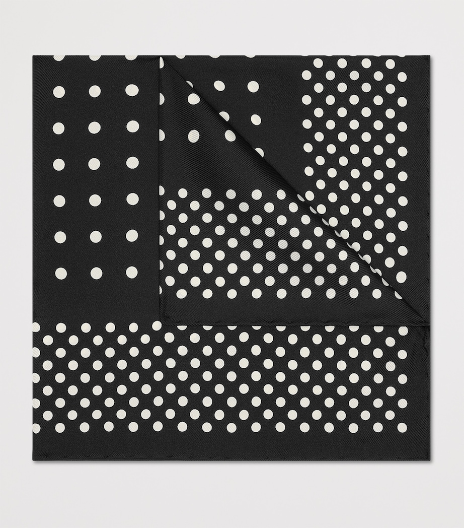 Silk Polka-Dot Pocket Square LB999 Image 2