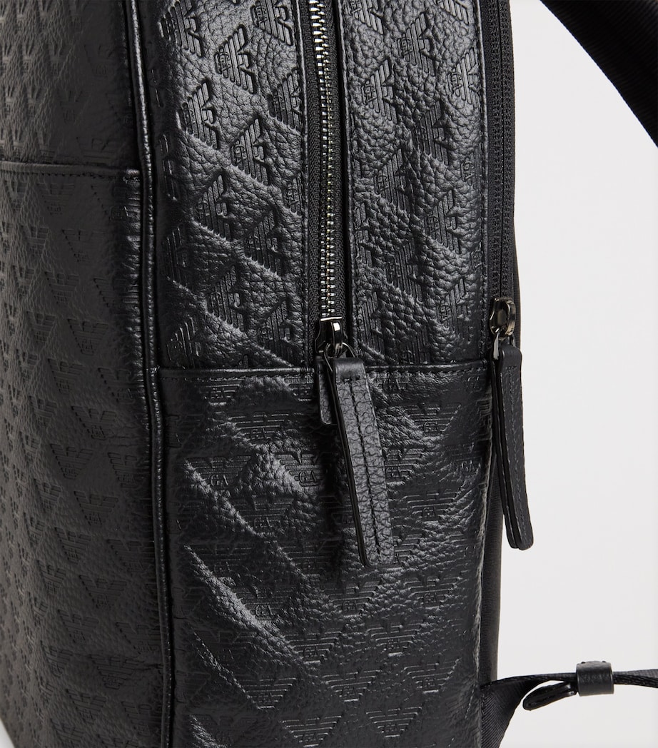Leather Embossed-Logo Backpack UC001 Image 6