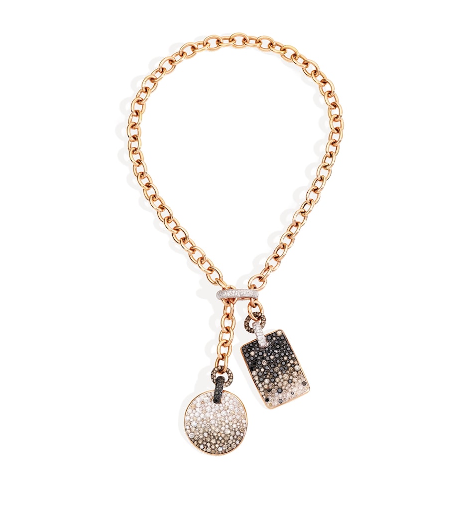 Pomellato Rose Gold and Diamond Sabbia Necklace Image 1