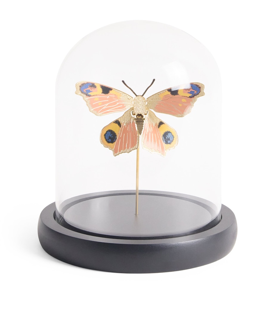 Small Butterfly Cloche Ornament GOLD Image 1