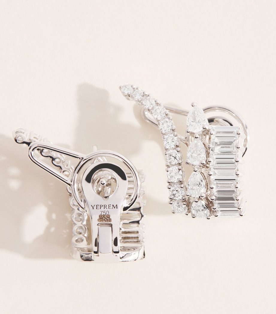 Yeprem White Gold and Diamond Y-Couture Earrings White Gold Image 5