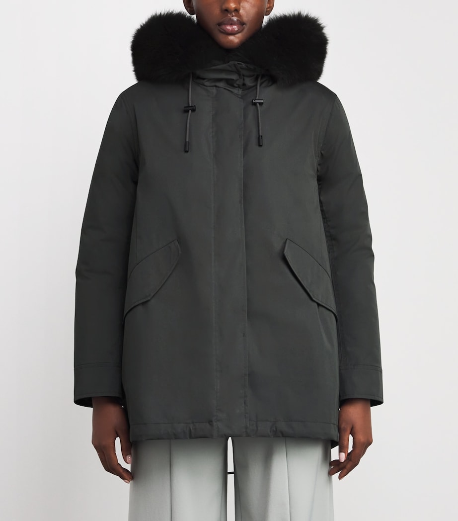 Fox-Rabbit Blended-Cotton Parka (85cm) A2185 Image 3