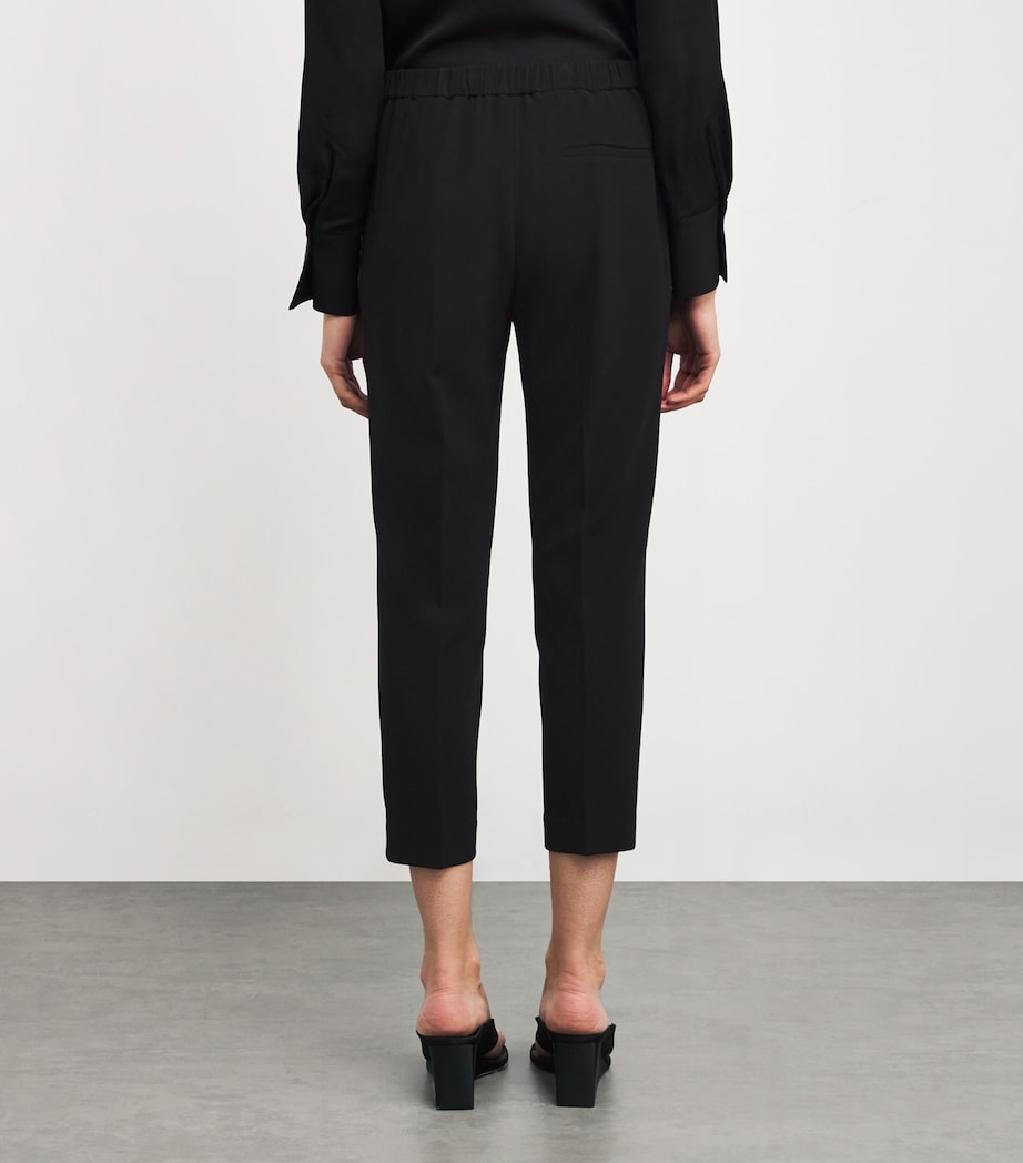 Theory Womens Cropped Treeca Trousers Black Image 4
