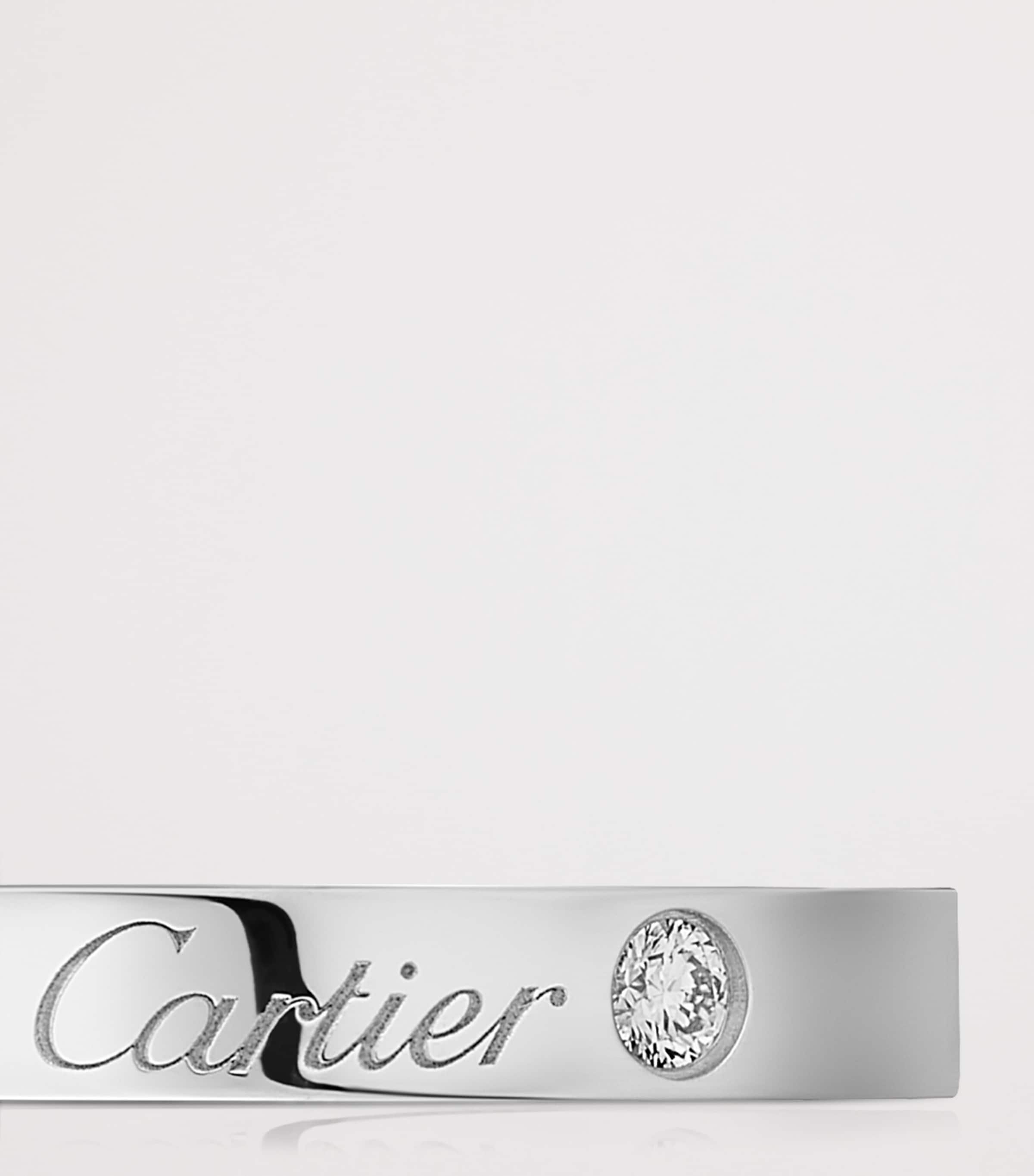 Cartier Platinum and Diamond C de Cartier Wedding Band (3mm) Platinum Image 5