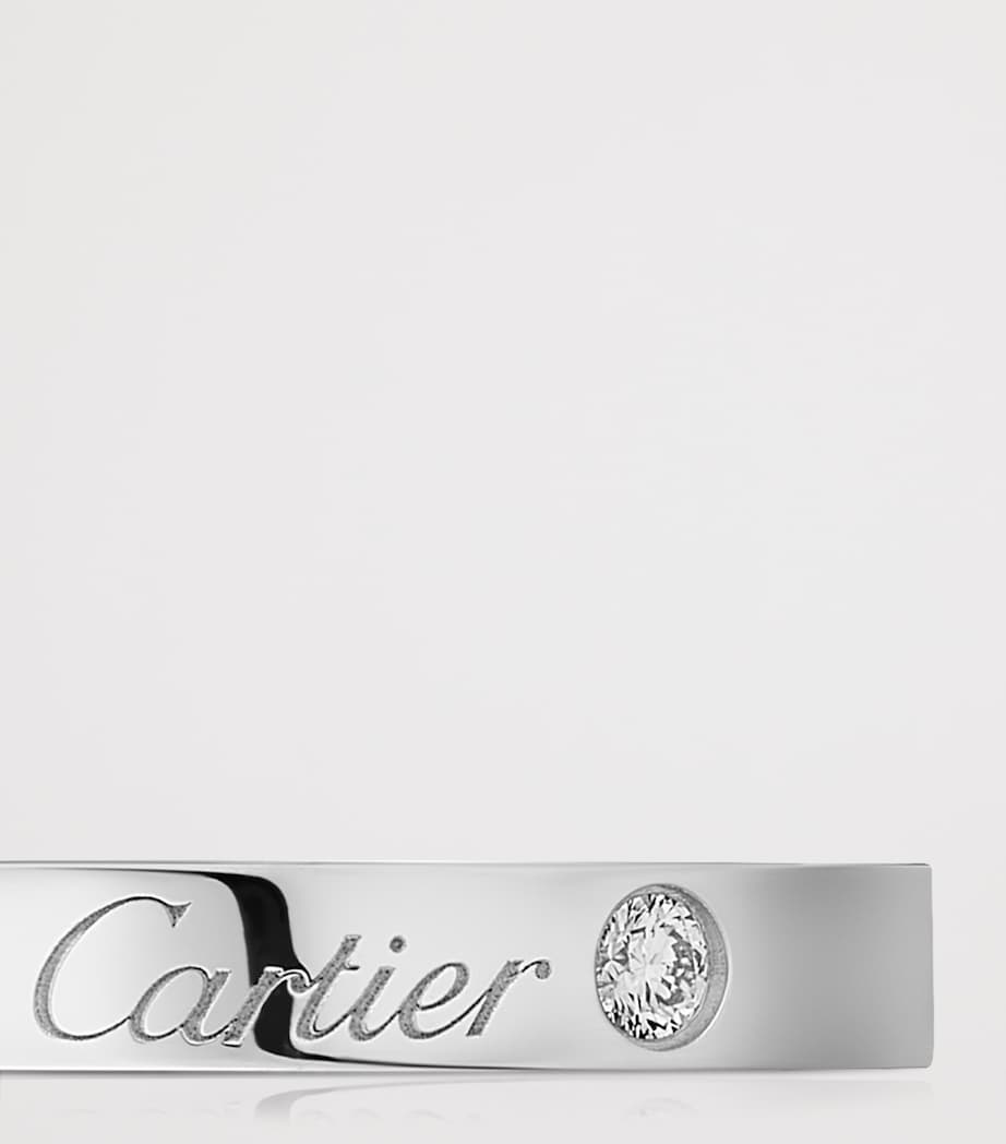 Cartier Platinum and Diamond C de Cartier Wedding Band (3mm) Platinum Image 5