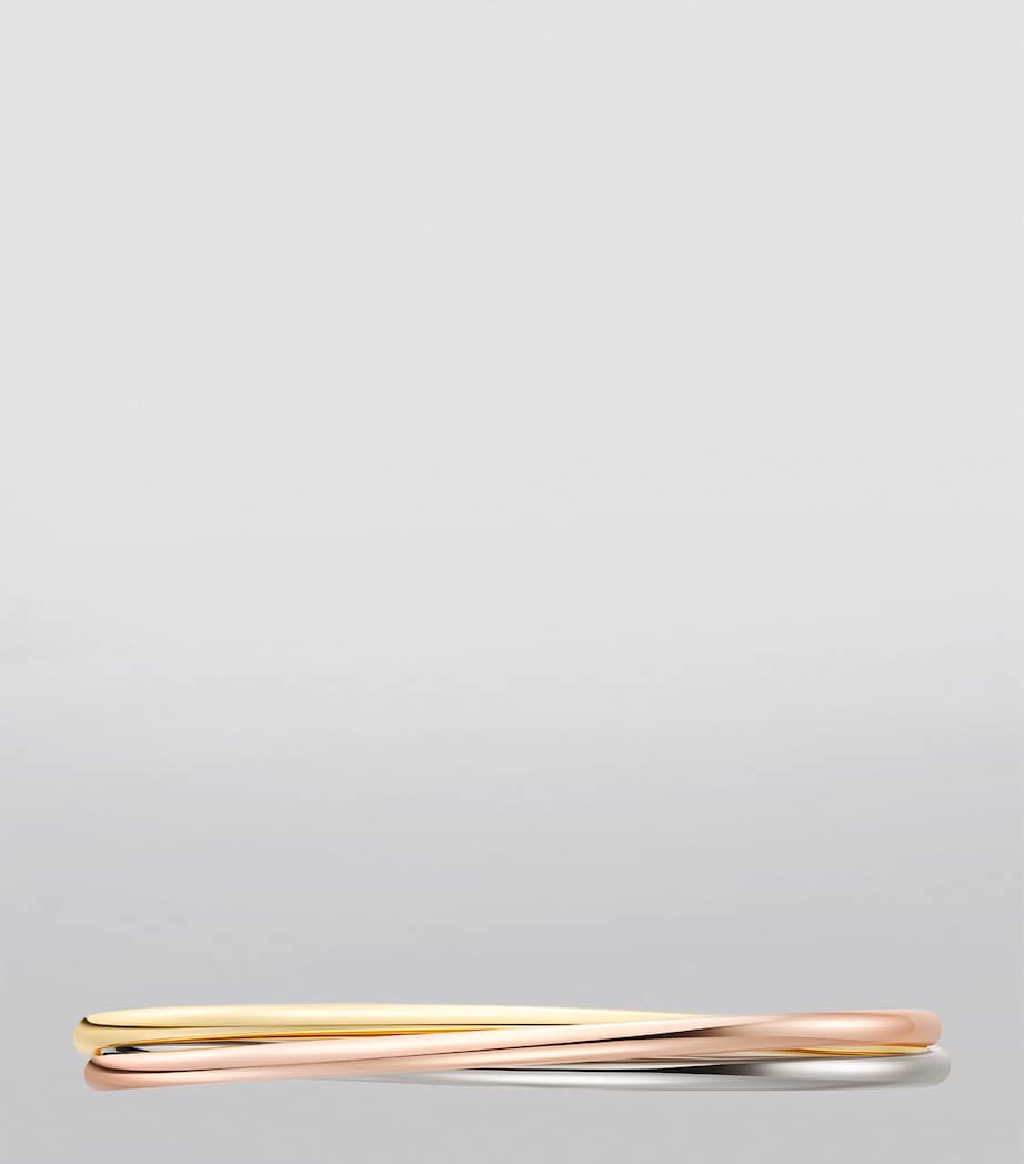 Small White, Rose and Yellow Gold Trinity Bracelet MIXED GOLD Image 3