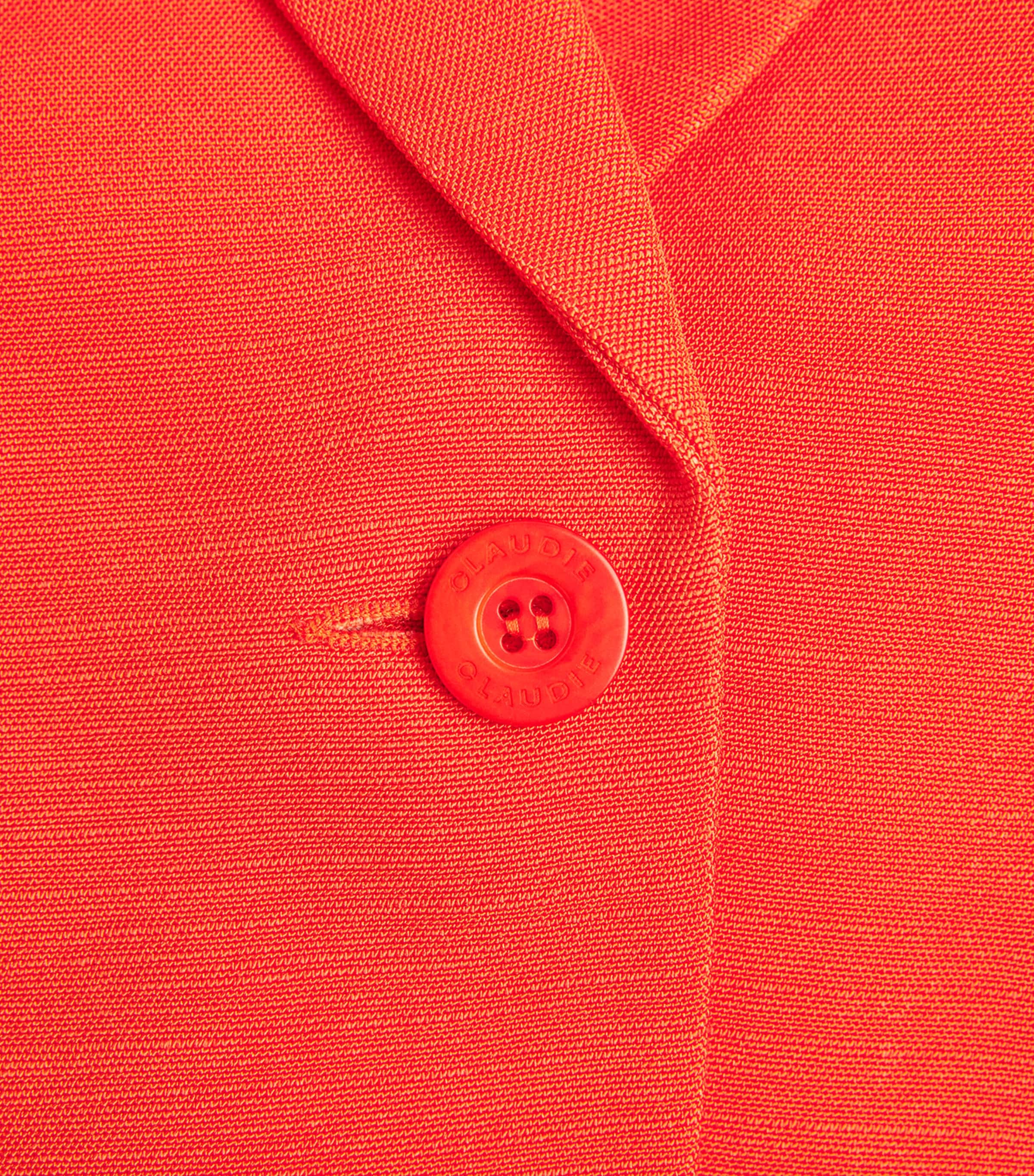 Claudie Pierlot Womens Sleeveless Blazer Tangerine Image 6