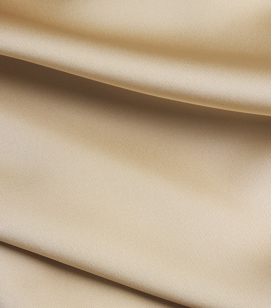 Satin Midi Dress BEIGE Image 5