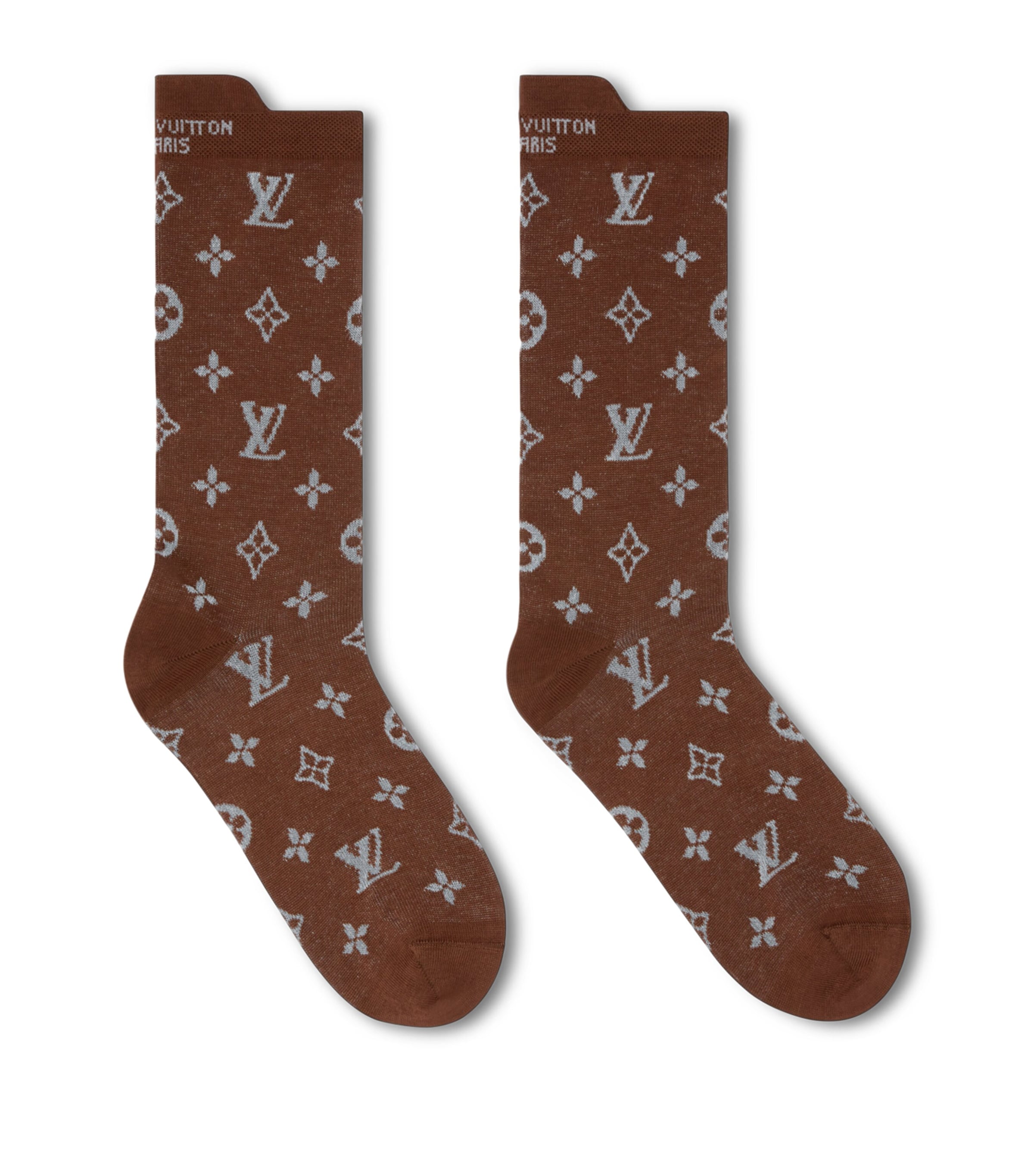 LOUIS VUITTON Mens Monogram Reflective Socks Image 1