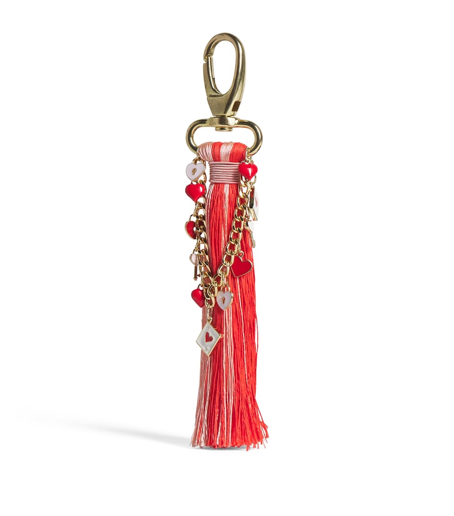 Jessica Light Tassel Bag Charm Tree Decoration Red/pink Image 1