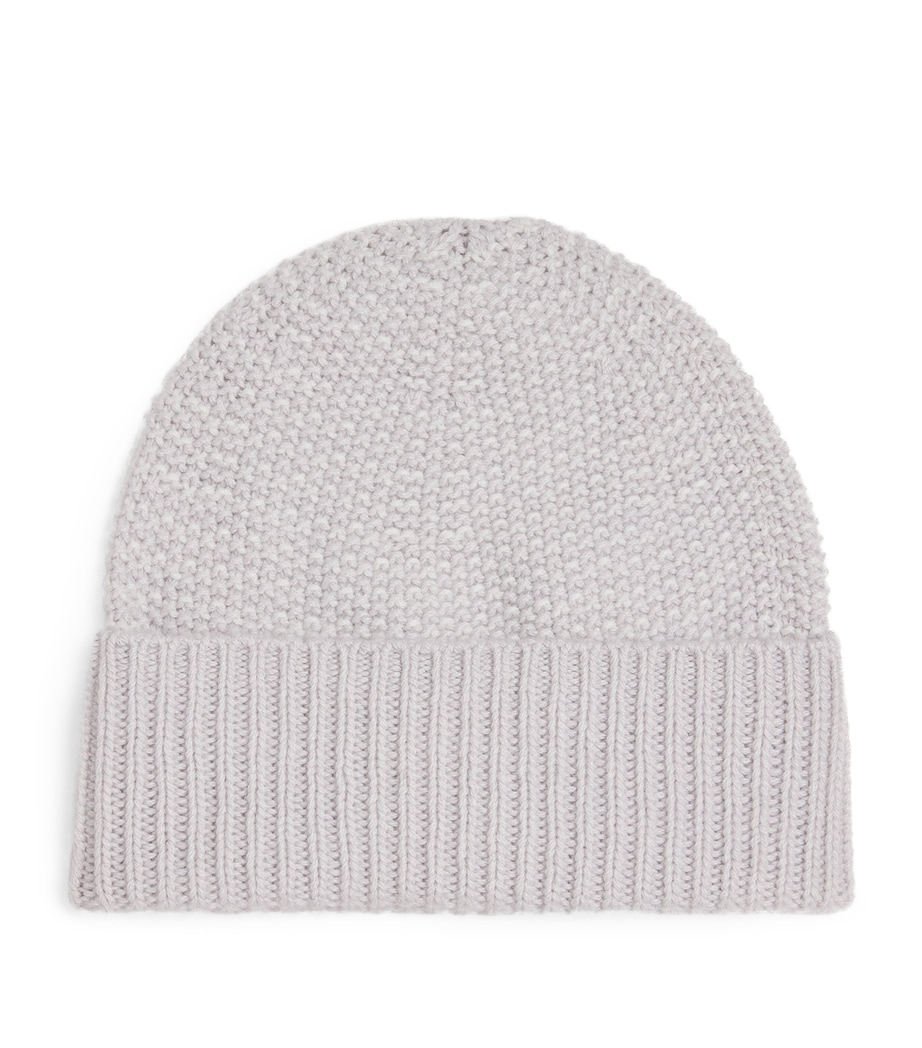 Cashmere Seed Stitch Beanie Q25342 SNWMLT/ZNCWHT Image 1
