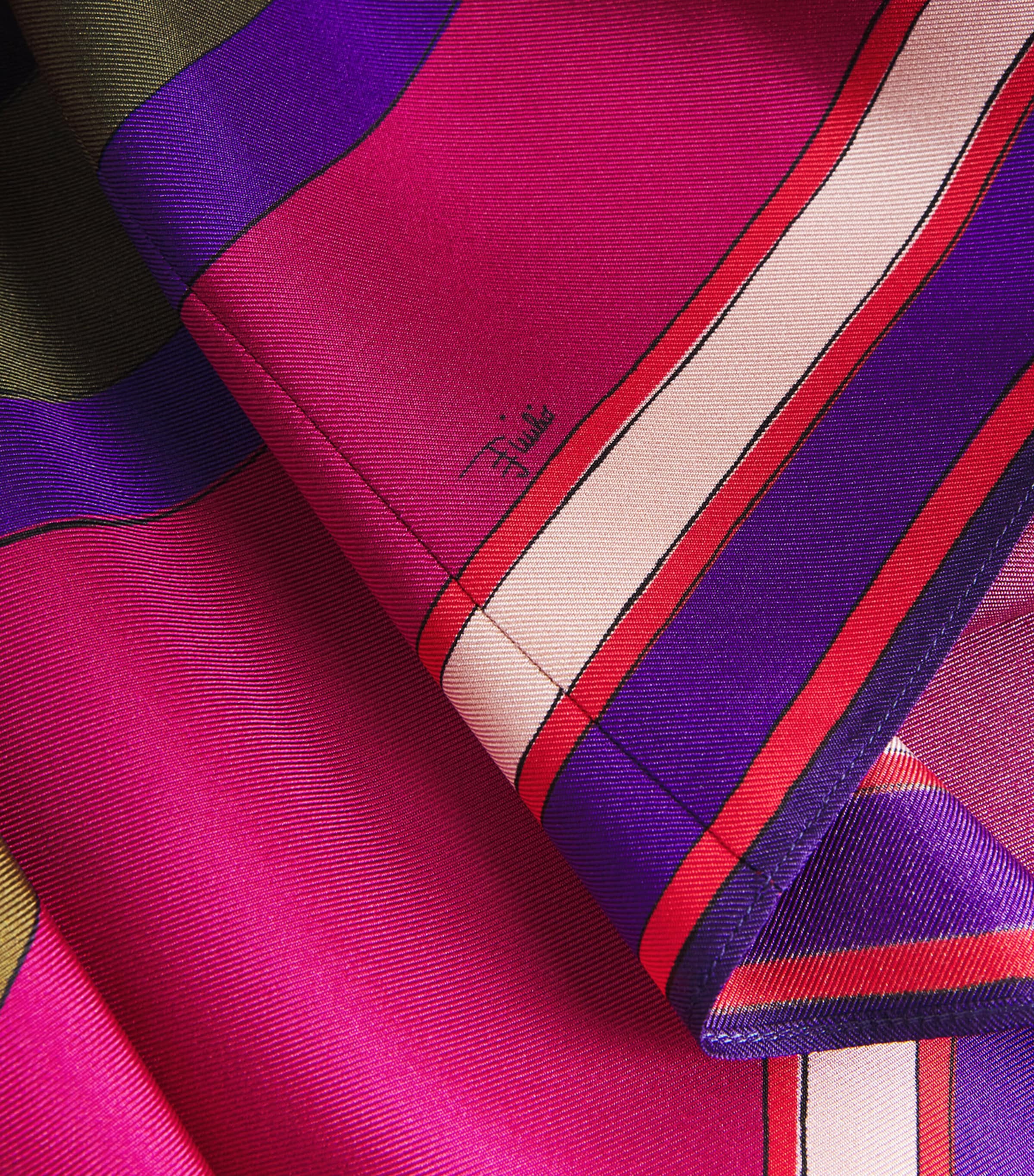 Silk Hawaii Midi Skirt 030/MULTICOLOR Image 6