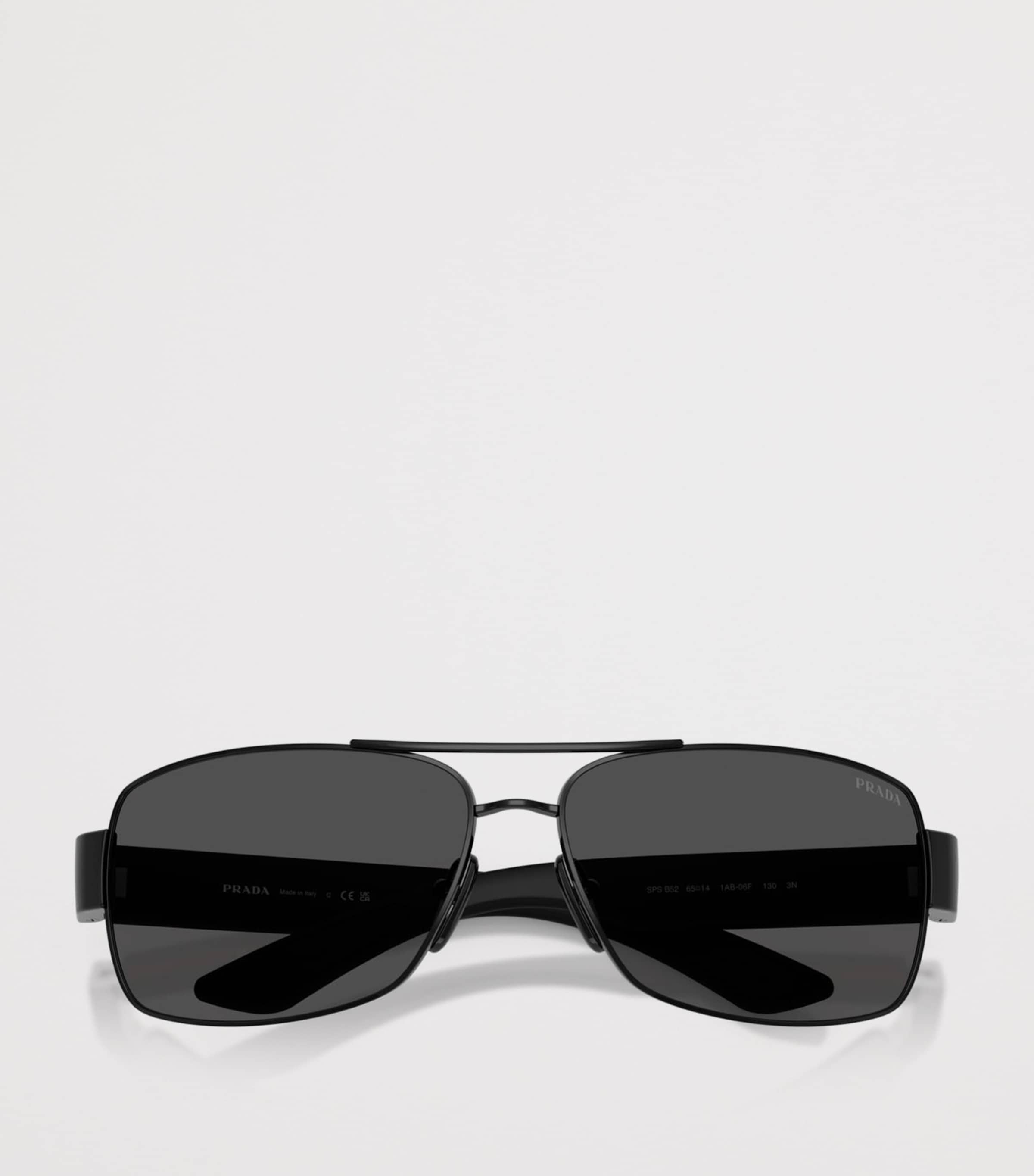 Prada Linea Rossa Metal PR B52S Sunglasses Black Image 5