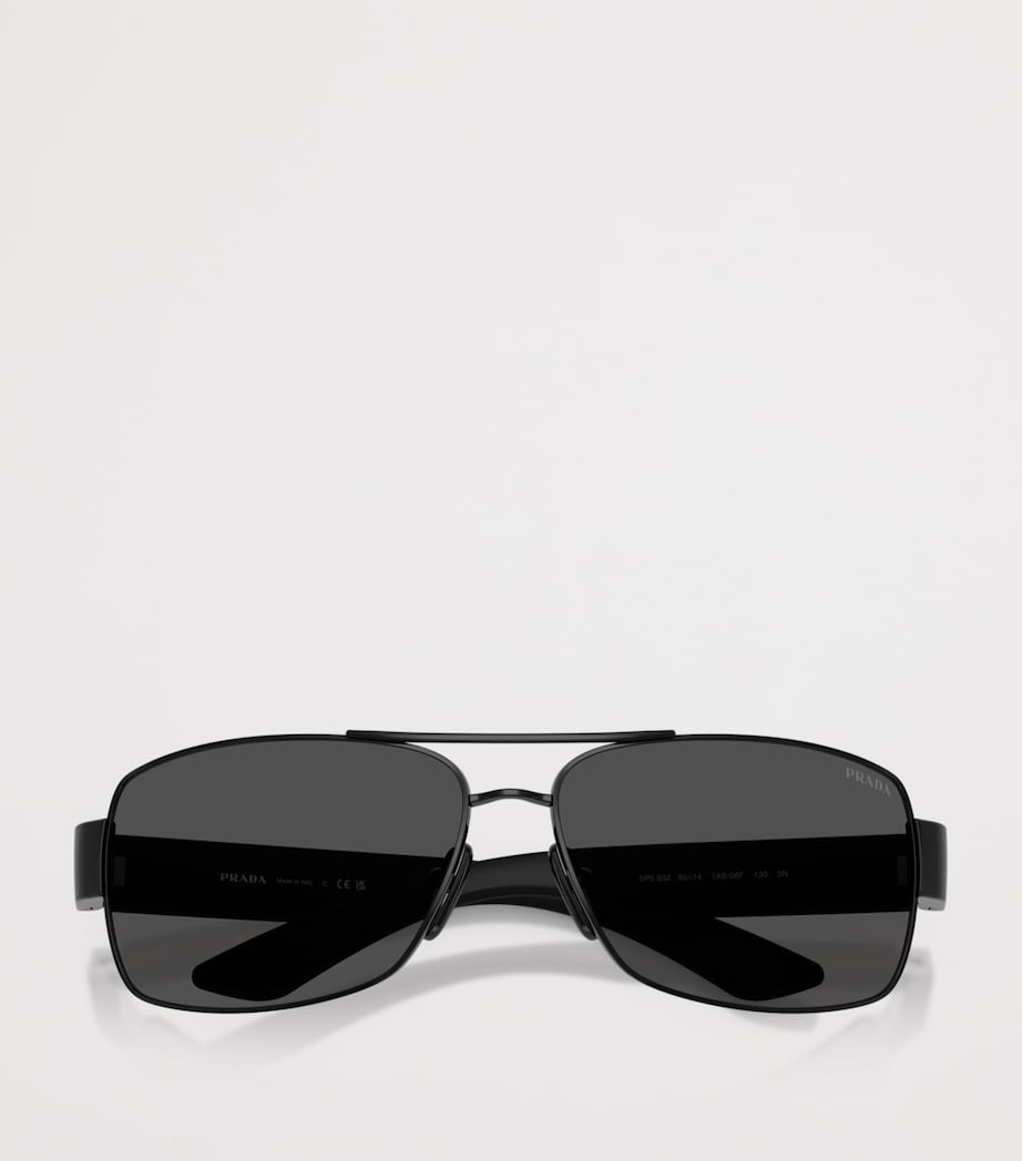 Prada Linea Rossa Metal PR B52S Sunglasses Black Image 5