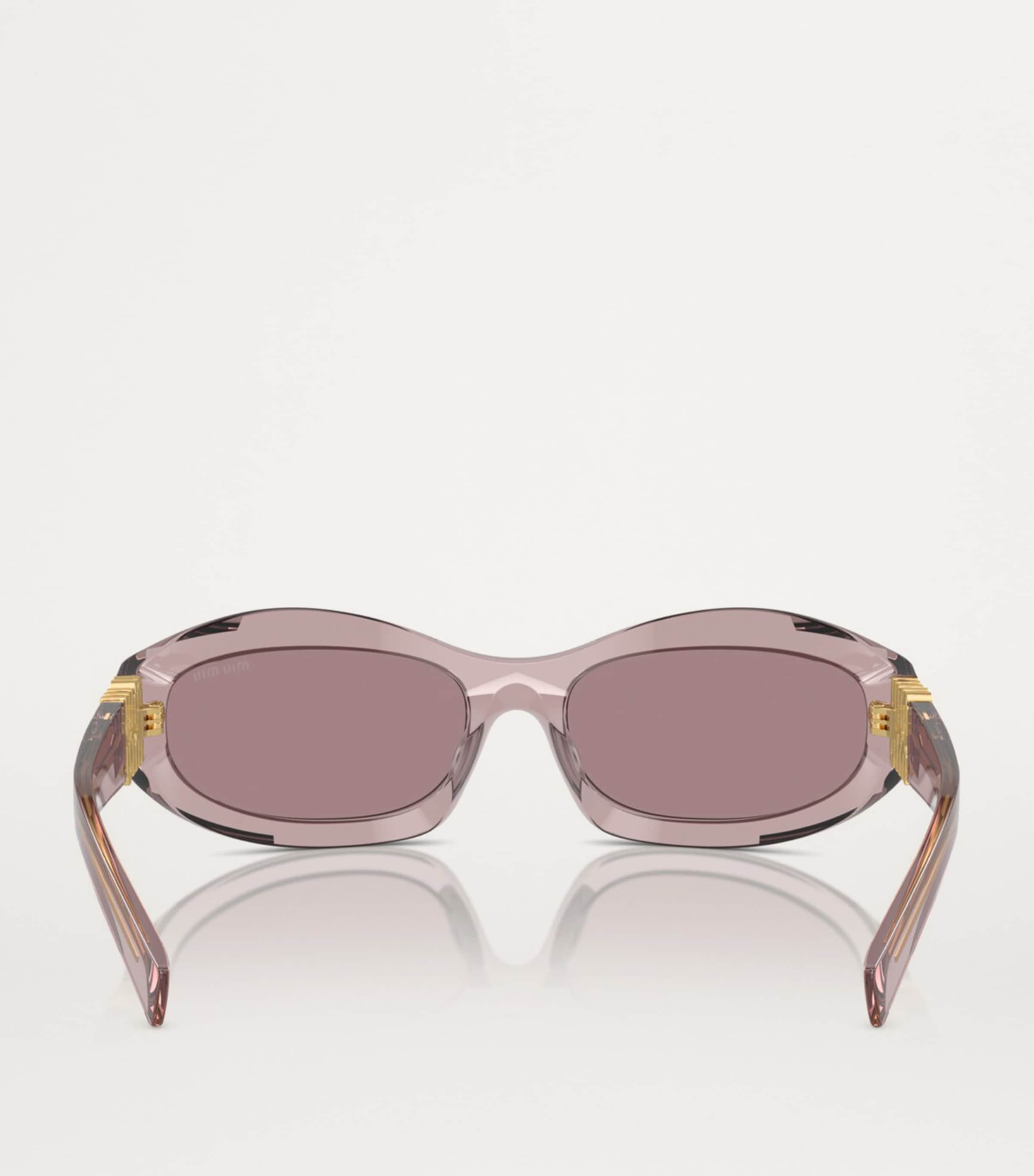 Acetate Oval MU14ZS Sunglasses 12W20I Image 4