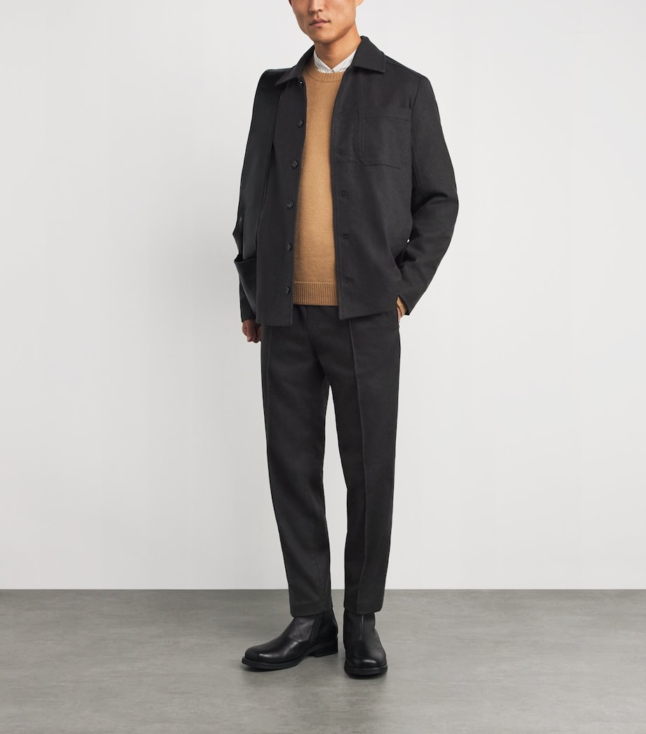 Wool-Blend Jamie Overshirt MARRON FONCE CHINE Image 2