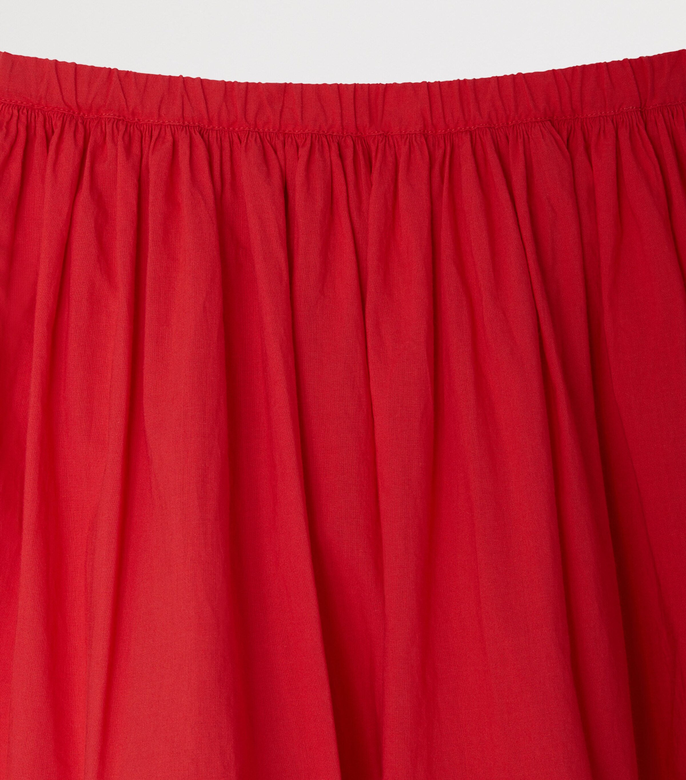 Bonpoint Cotton Embroidered Skirt (10-14 Years) Coquelicot Image 3