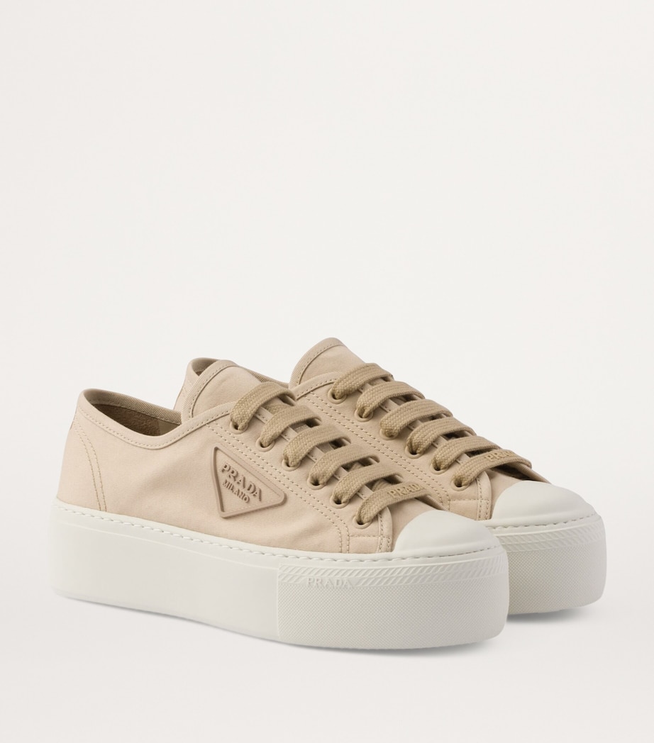 Fabric Platform Triangle Sneakers 50 F0065 Image 6