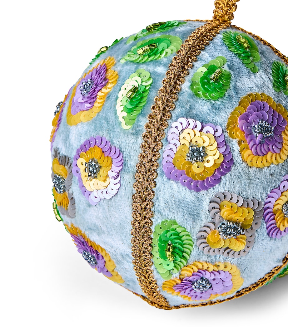 Sequinned Bauble BLUE Image 2